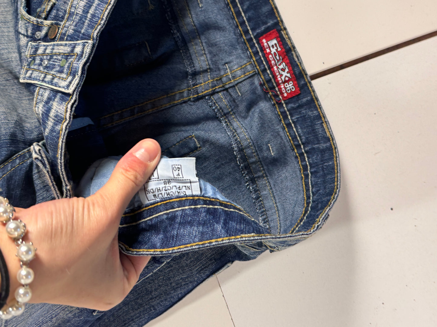 Lågmidjade jeans stl: S