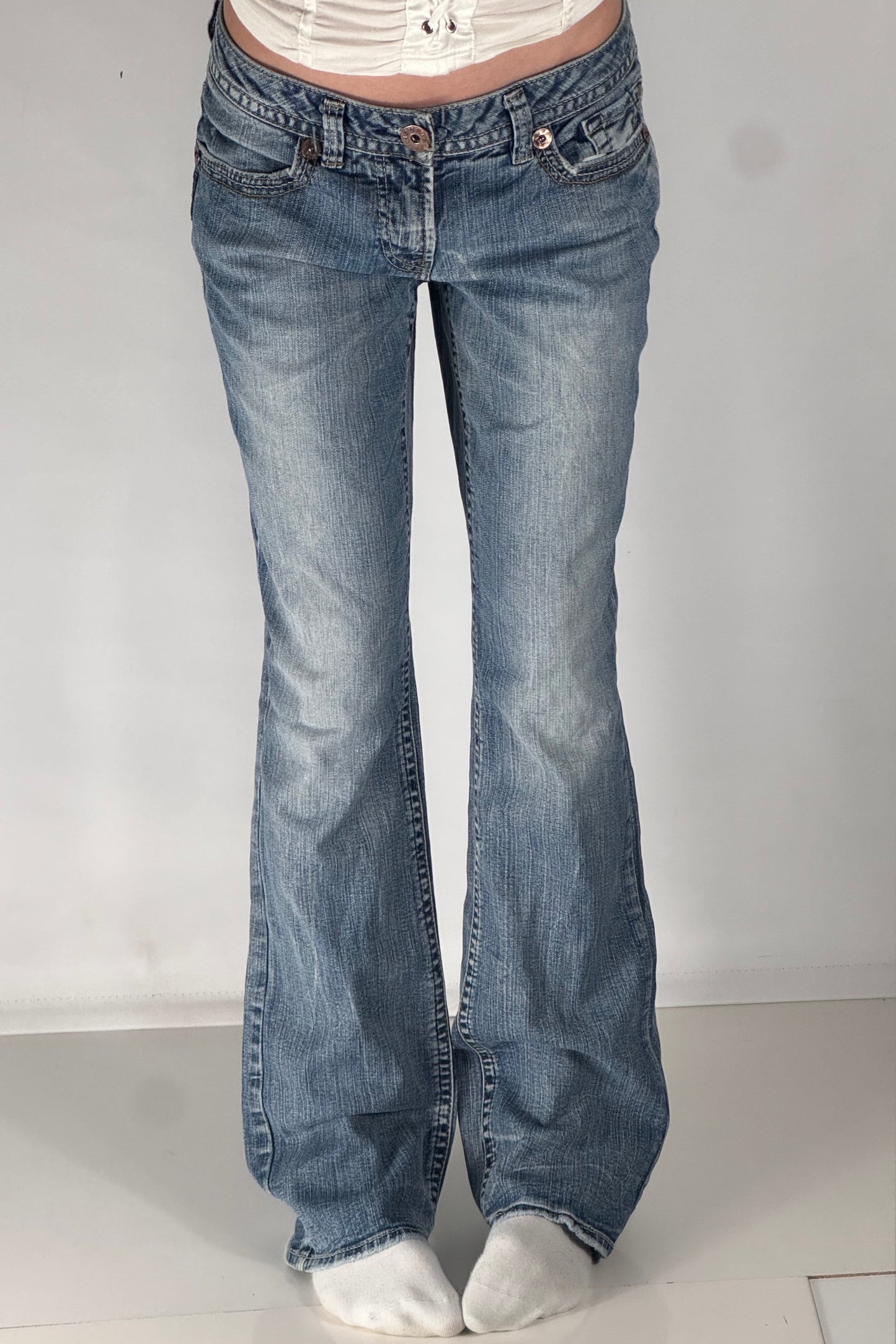 Lågmidjade jeans stl: M