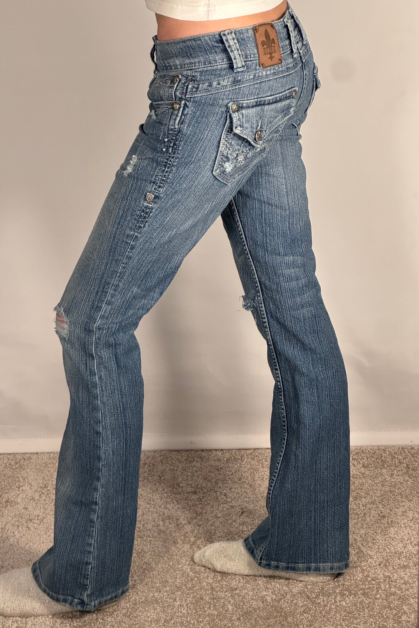 Lavtaljede jeans str: XS