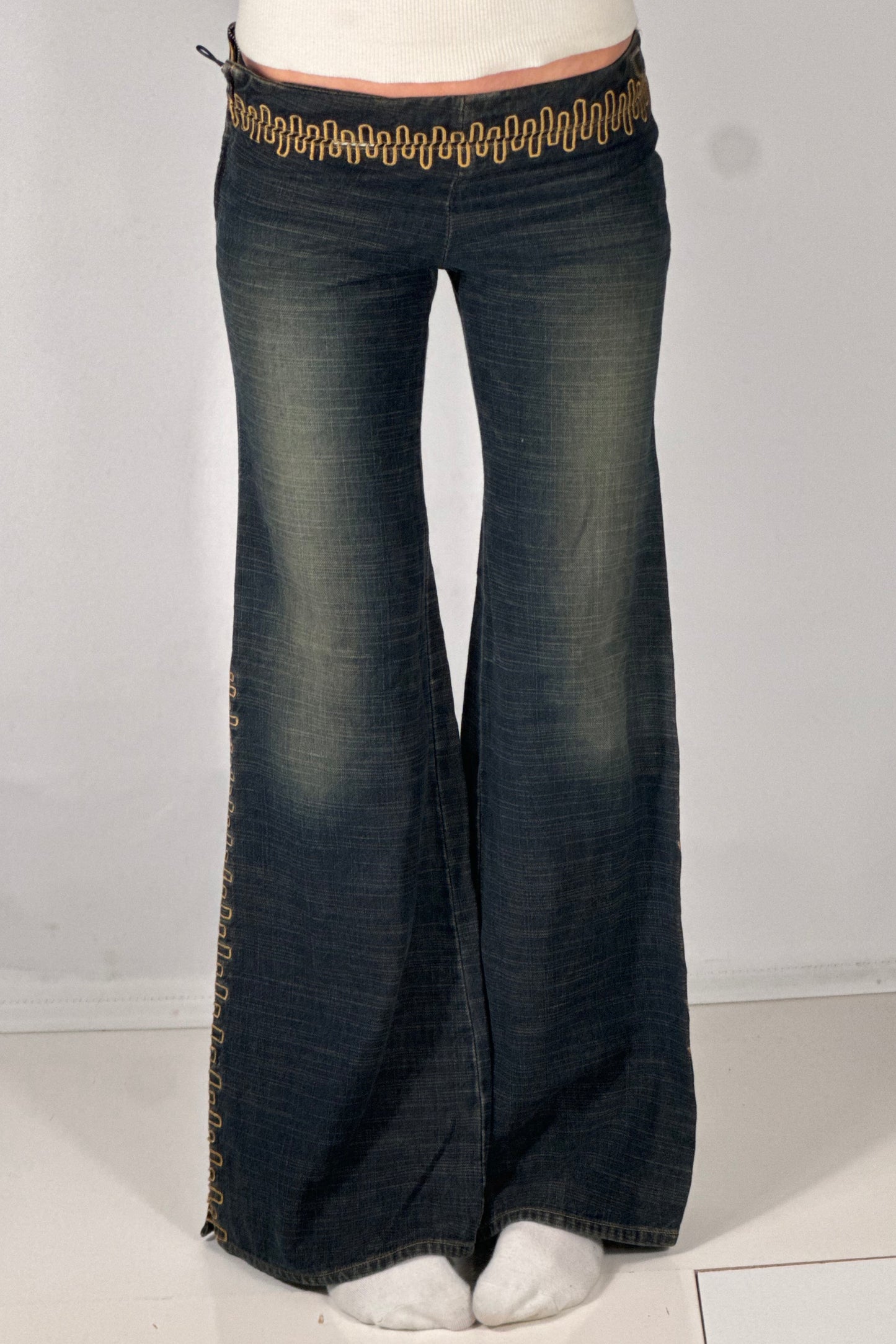Lågmidjade byxor stl: XS