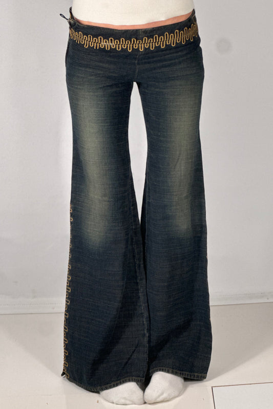 Lågmidjade byxor stl: XS
