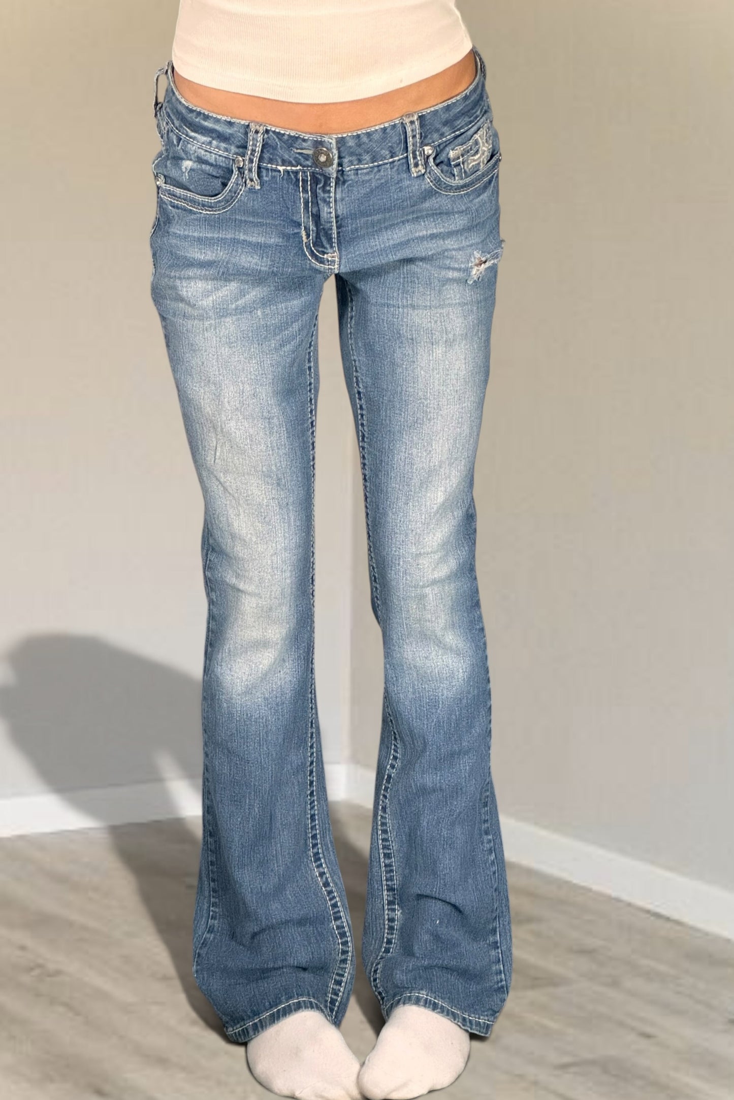 Lågmidjade jeans stl: M