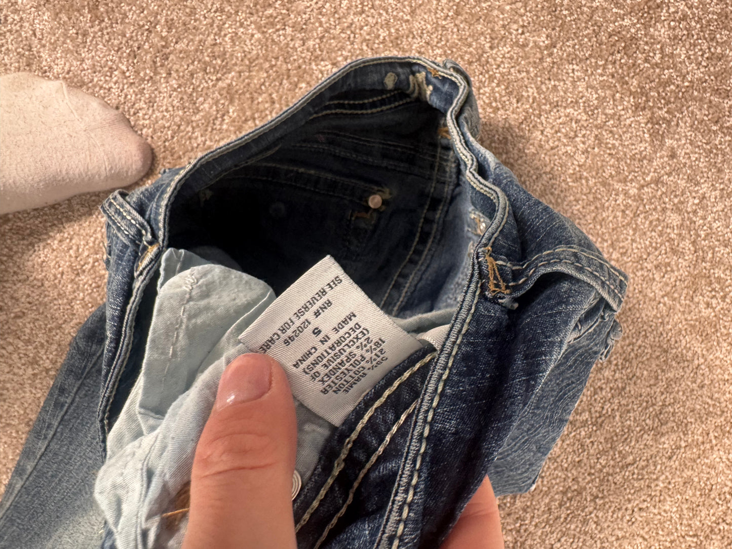 Lavtaljede jeans str: XS