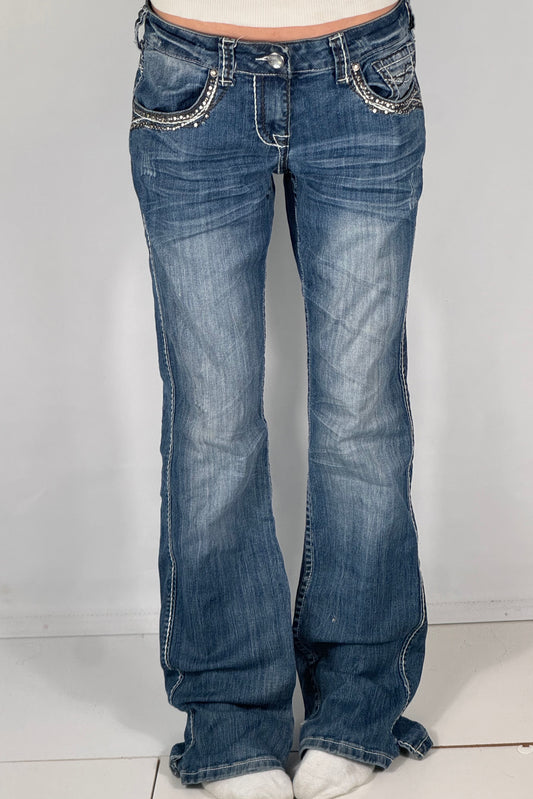 Lågmidjade jeans stl: S