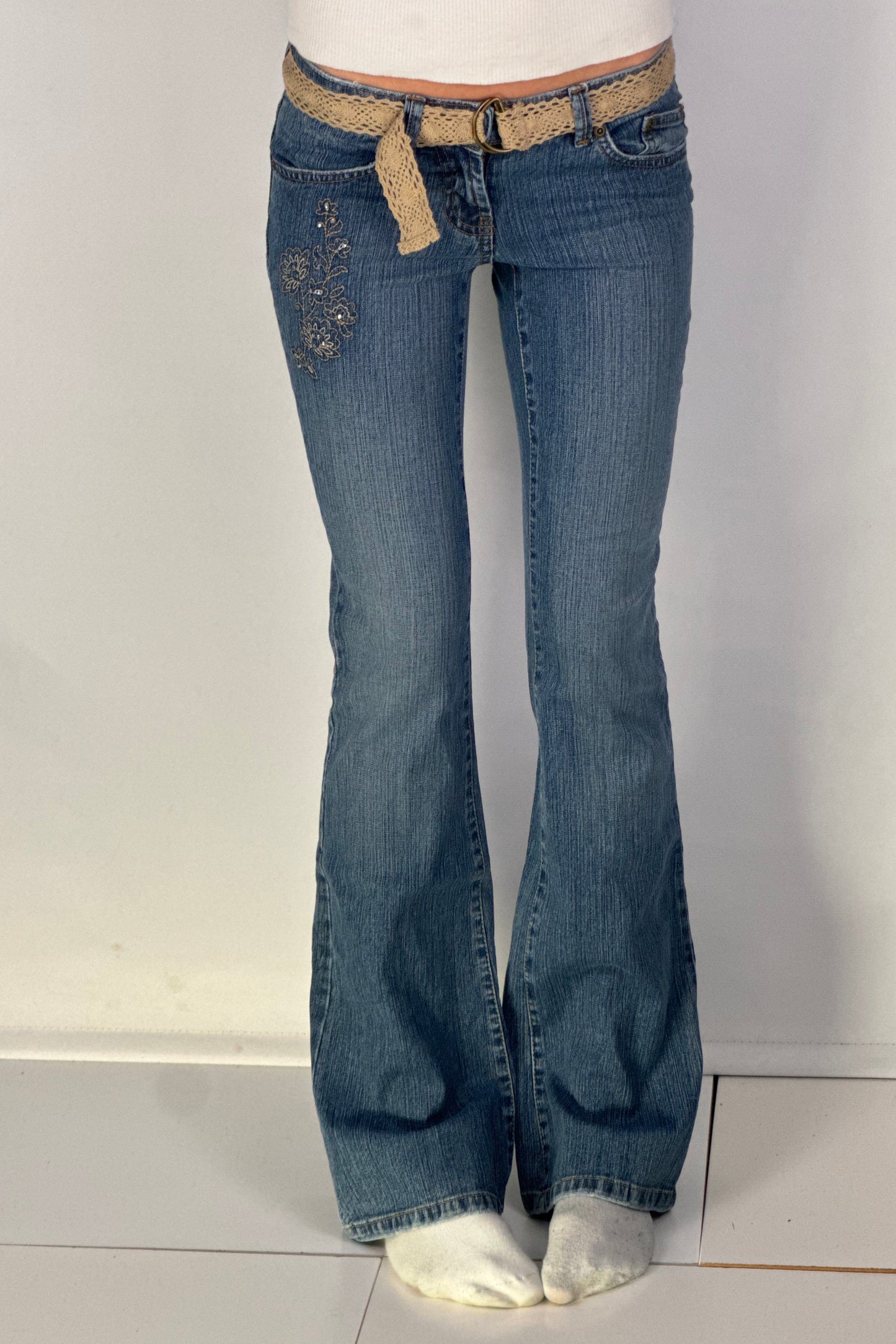 Lågmidjade jeans stl: XXS