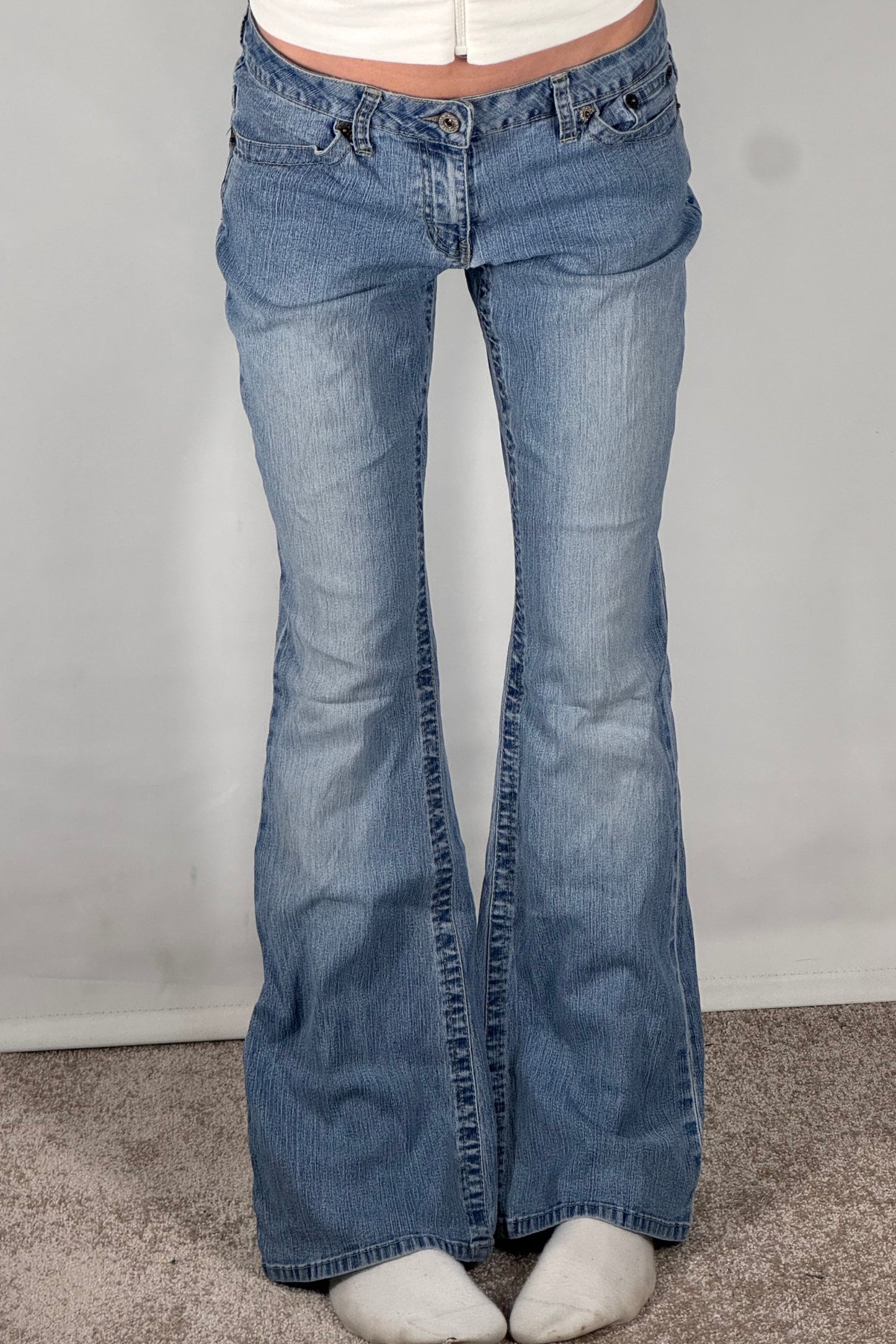 Lavtaljede jeans str: S
