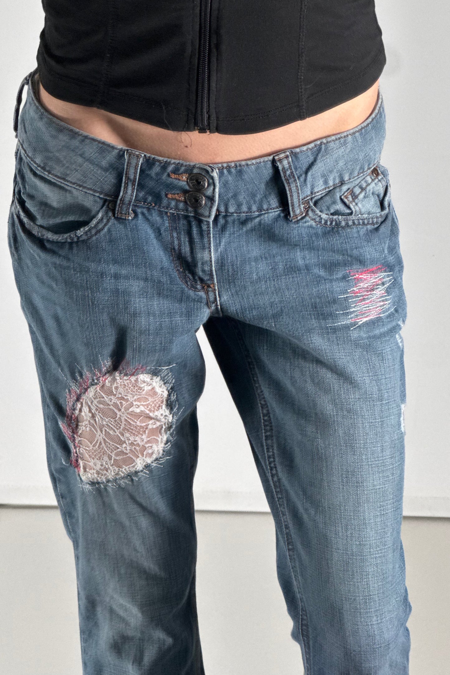Lågmidjade jeans stl: S