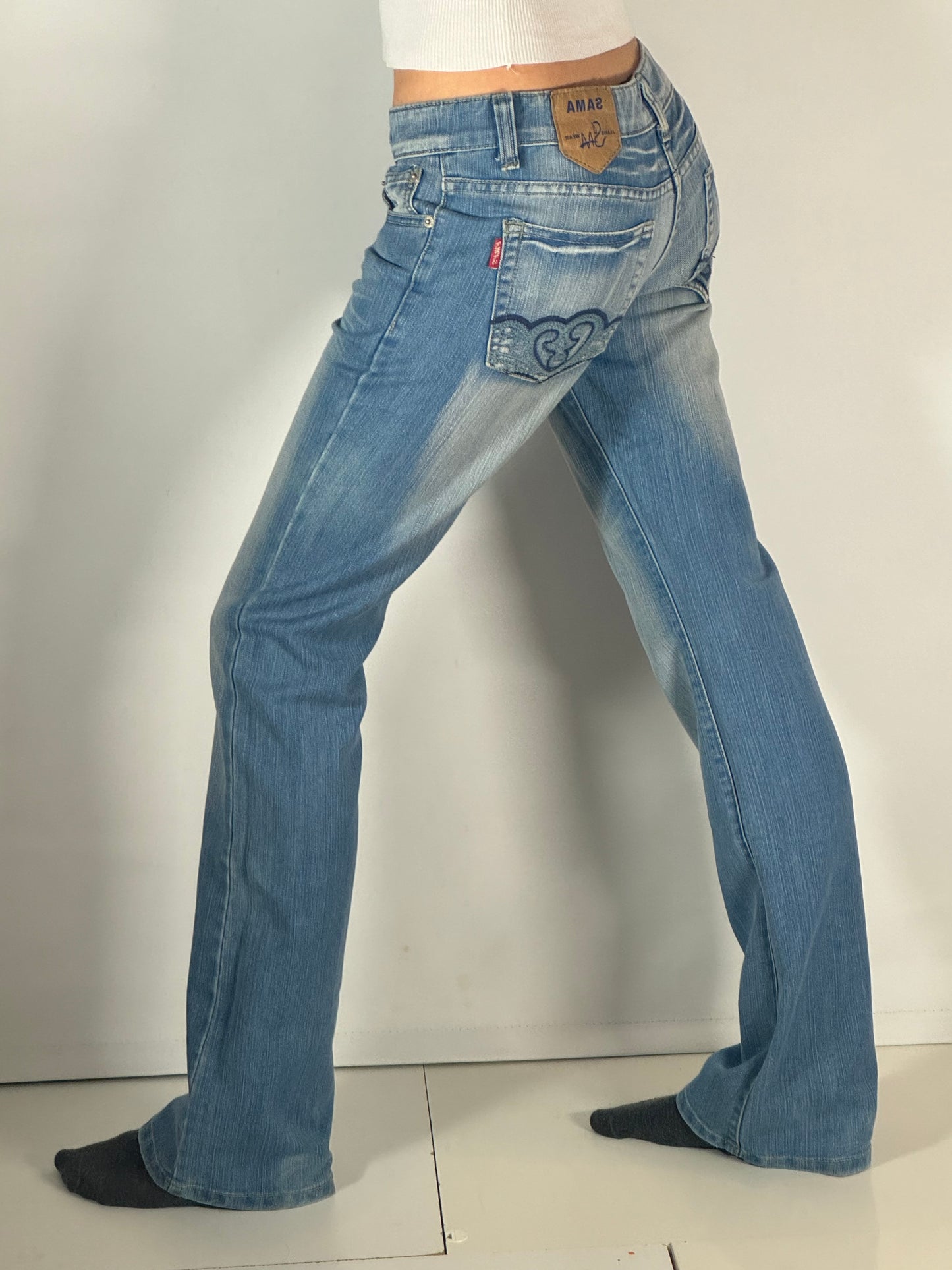 Lågmidjade jeans stl: S