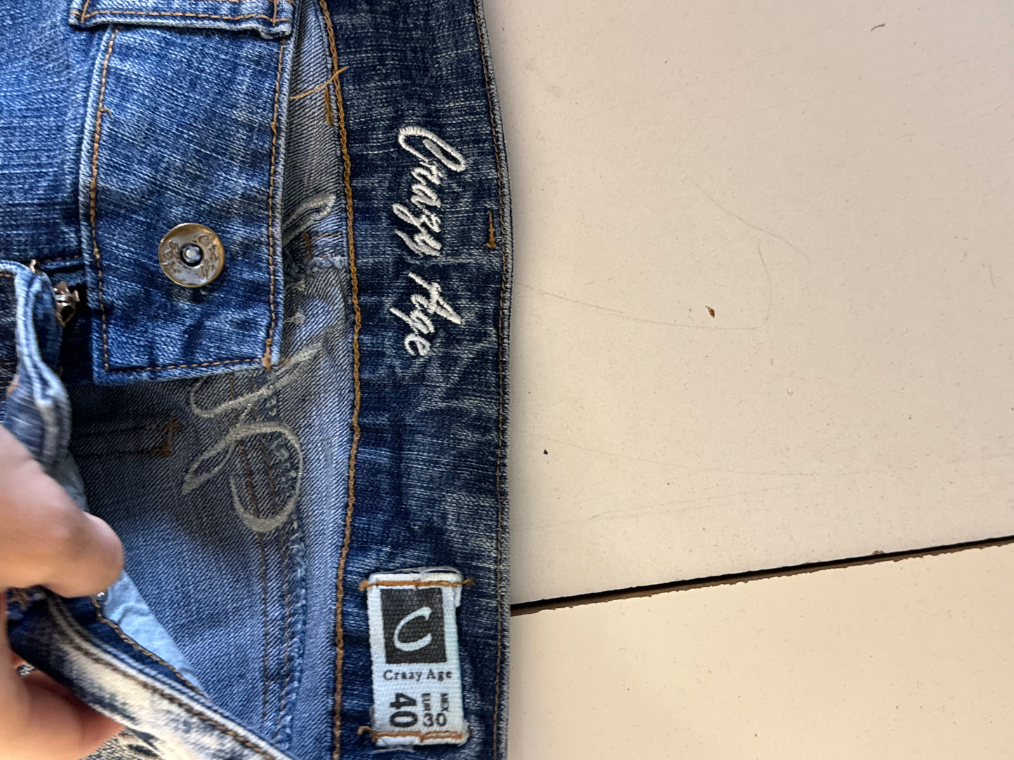Lågmidjade jeans stl: S