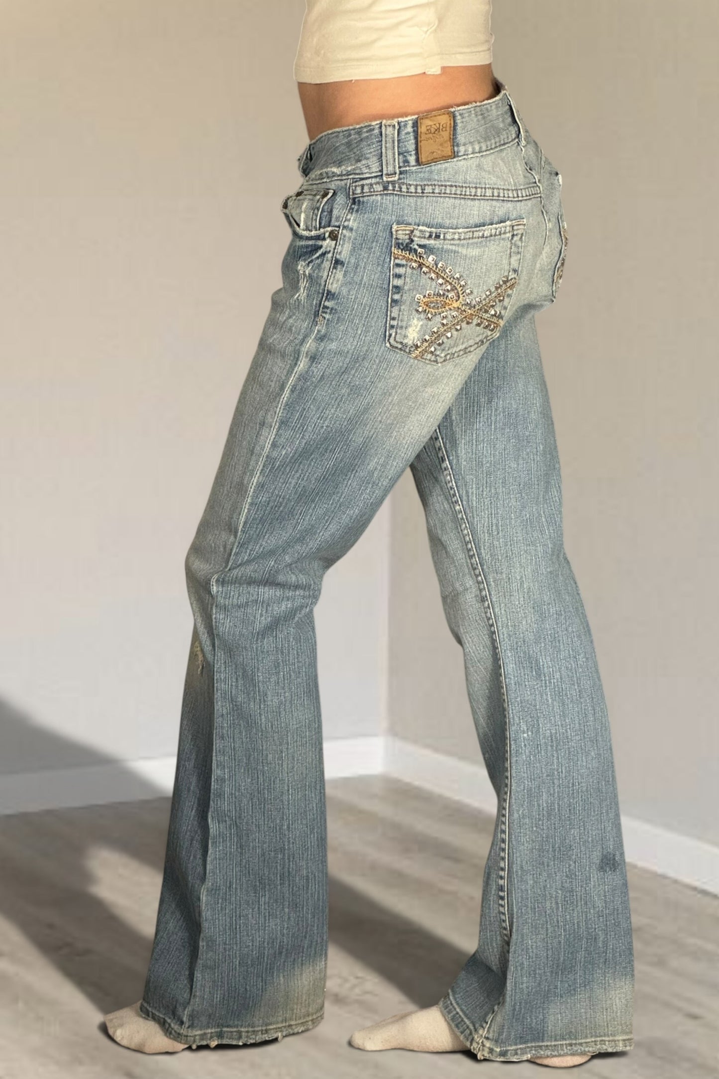Lågmidjade jeans stl: M