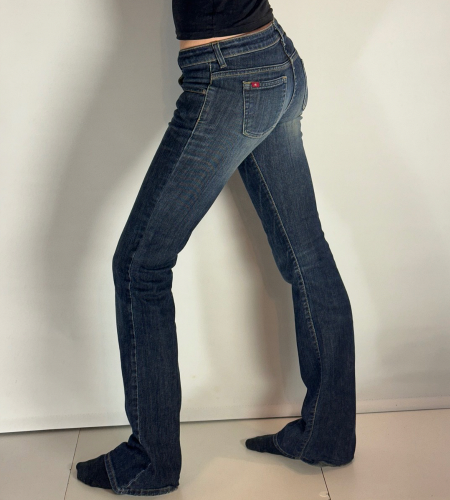 Lågmidjade jeans–stl: XS