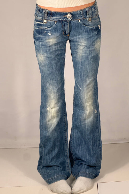 Lavtaljede jeans str: S