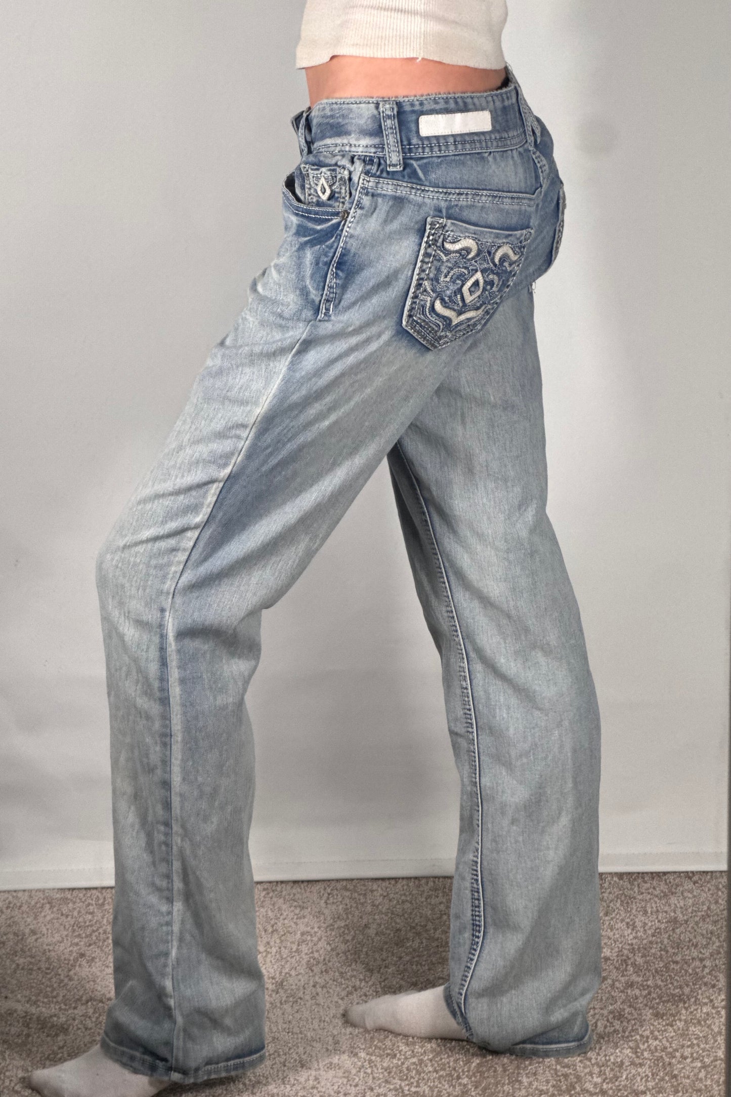 Lågmidjade jeans stl: XS