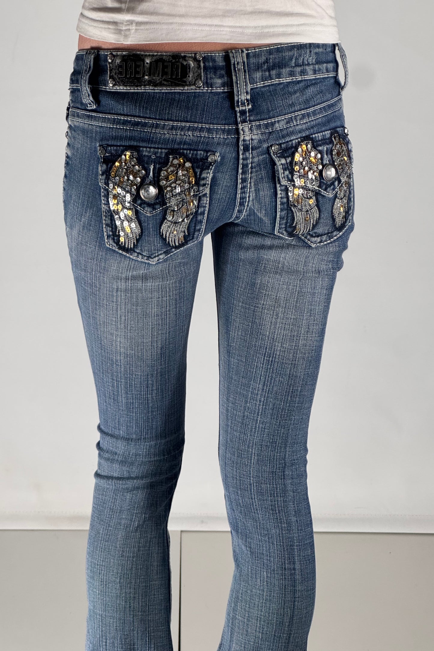Lågmidjade jeans stl: XXS