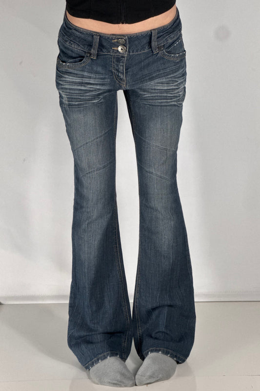 Lavtaljede jeans str: M
