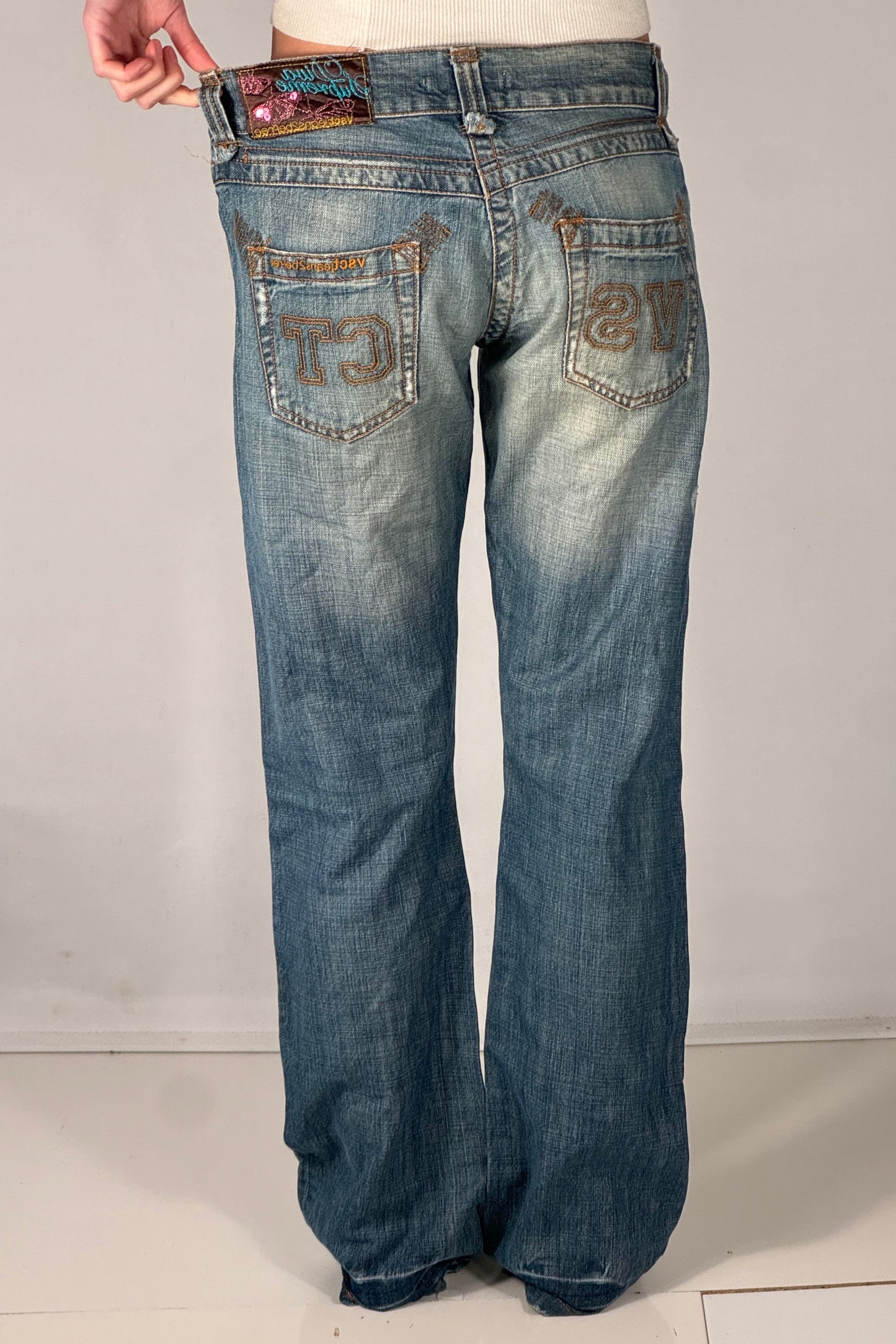 Lågmidjade jeans stl: M