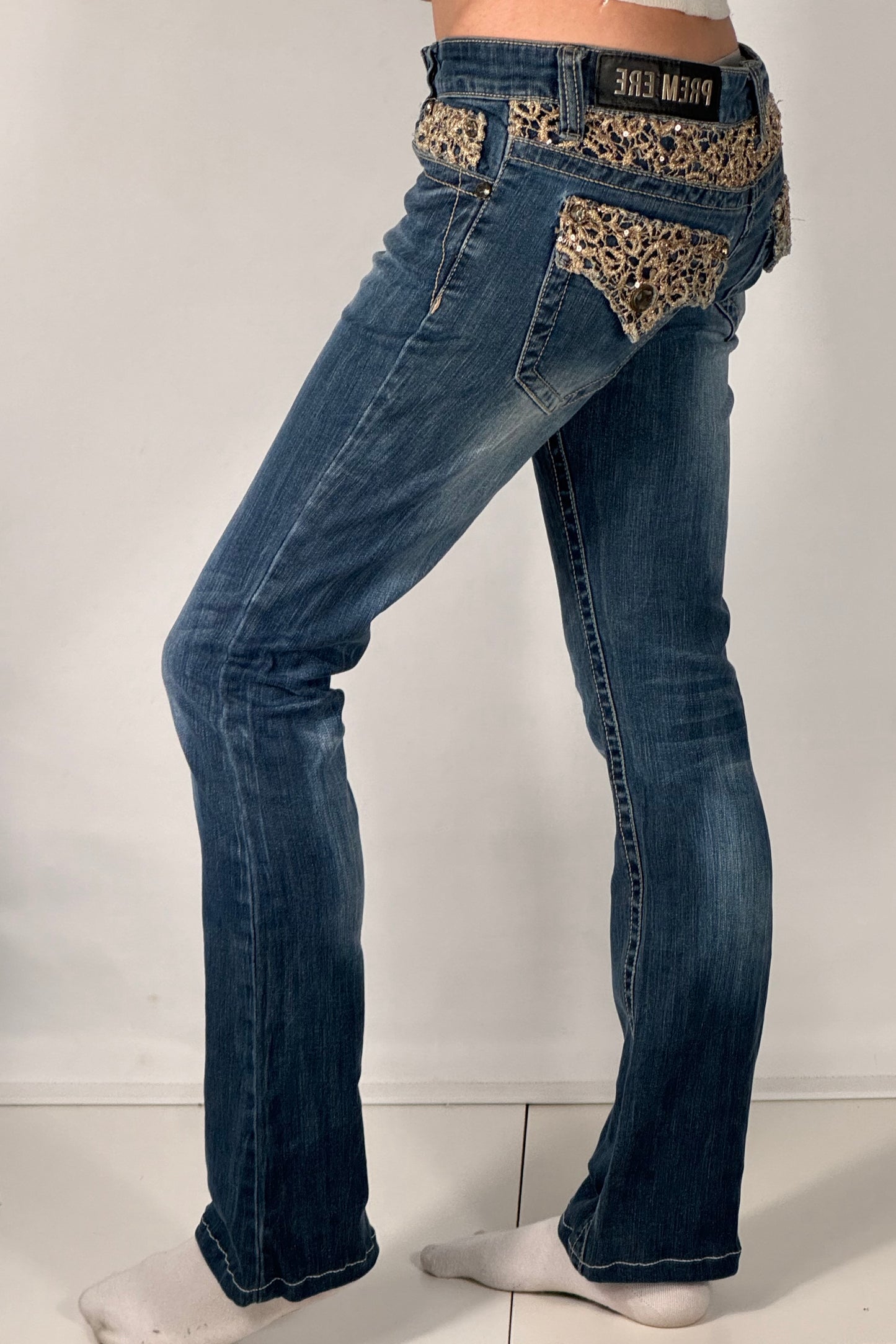 Lågmidjade jeans stl: XS/S