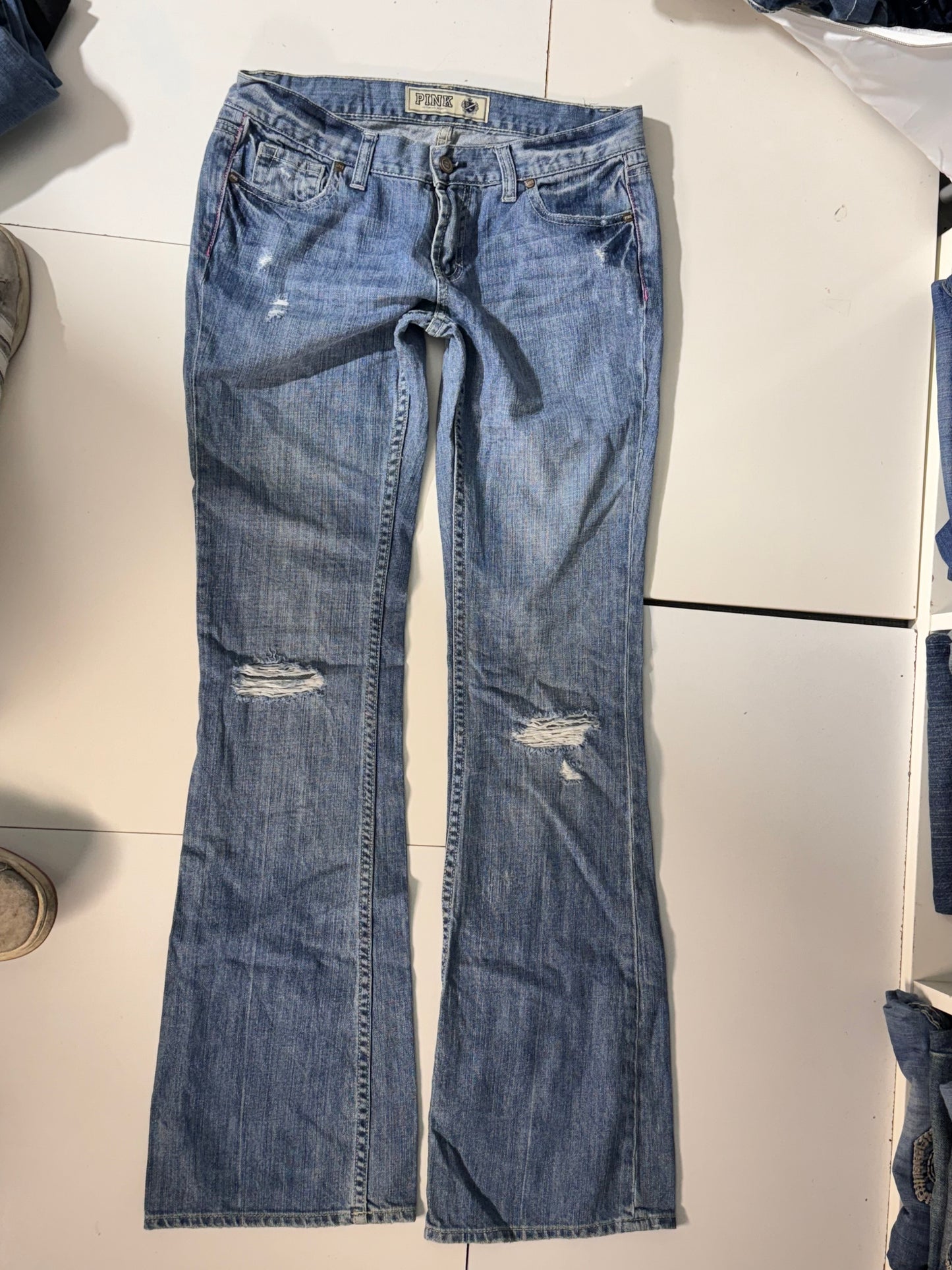 Lavtaljede jeans str: S/M