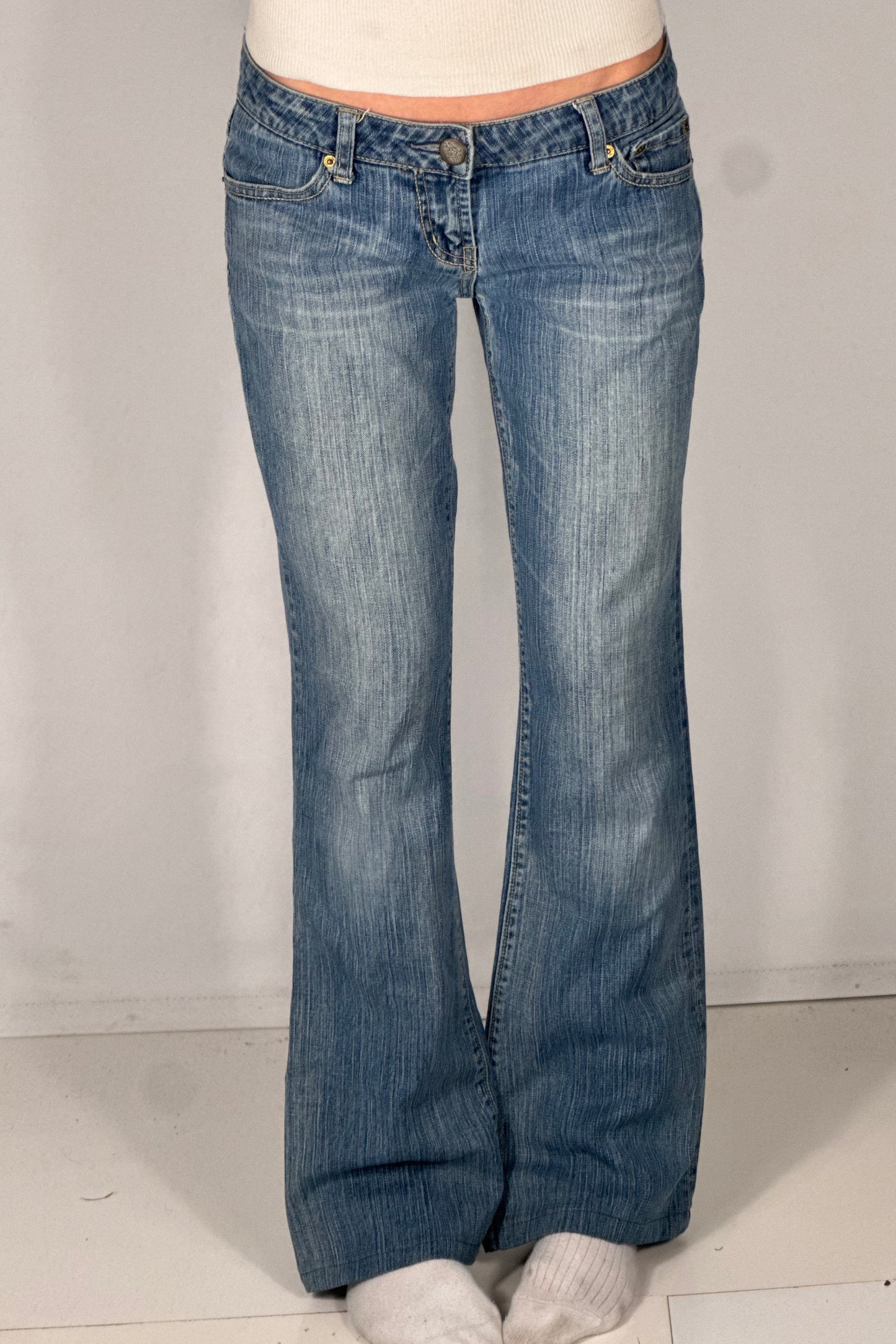 Lavtaljede jeans str: S