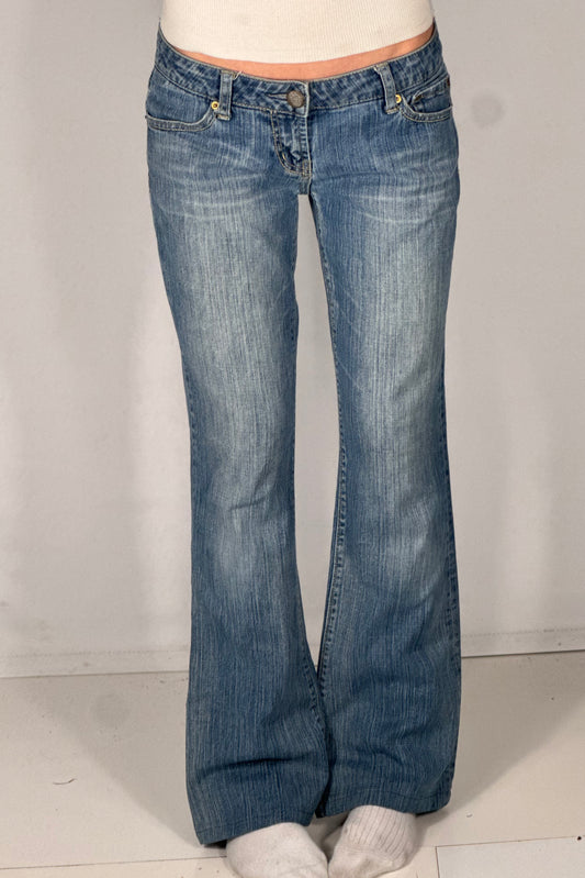 Lavtaljede jeans str: S