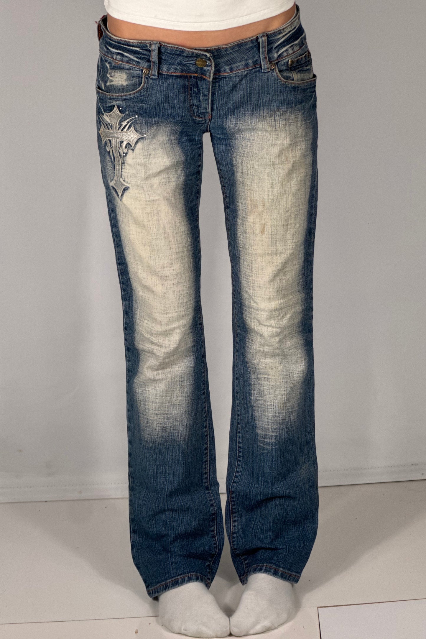 Lågmidjade jeans stl: S