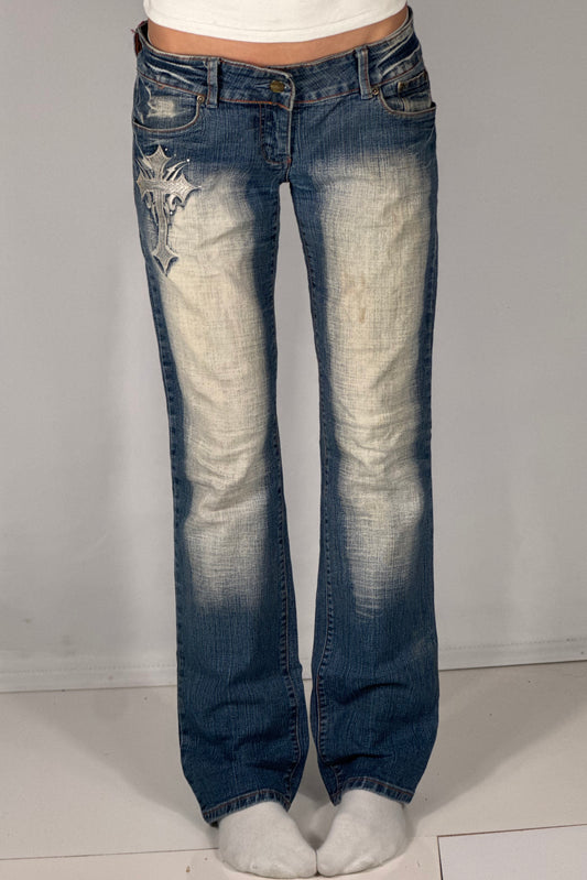 Lågmidjade jeans stl: S