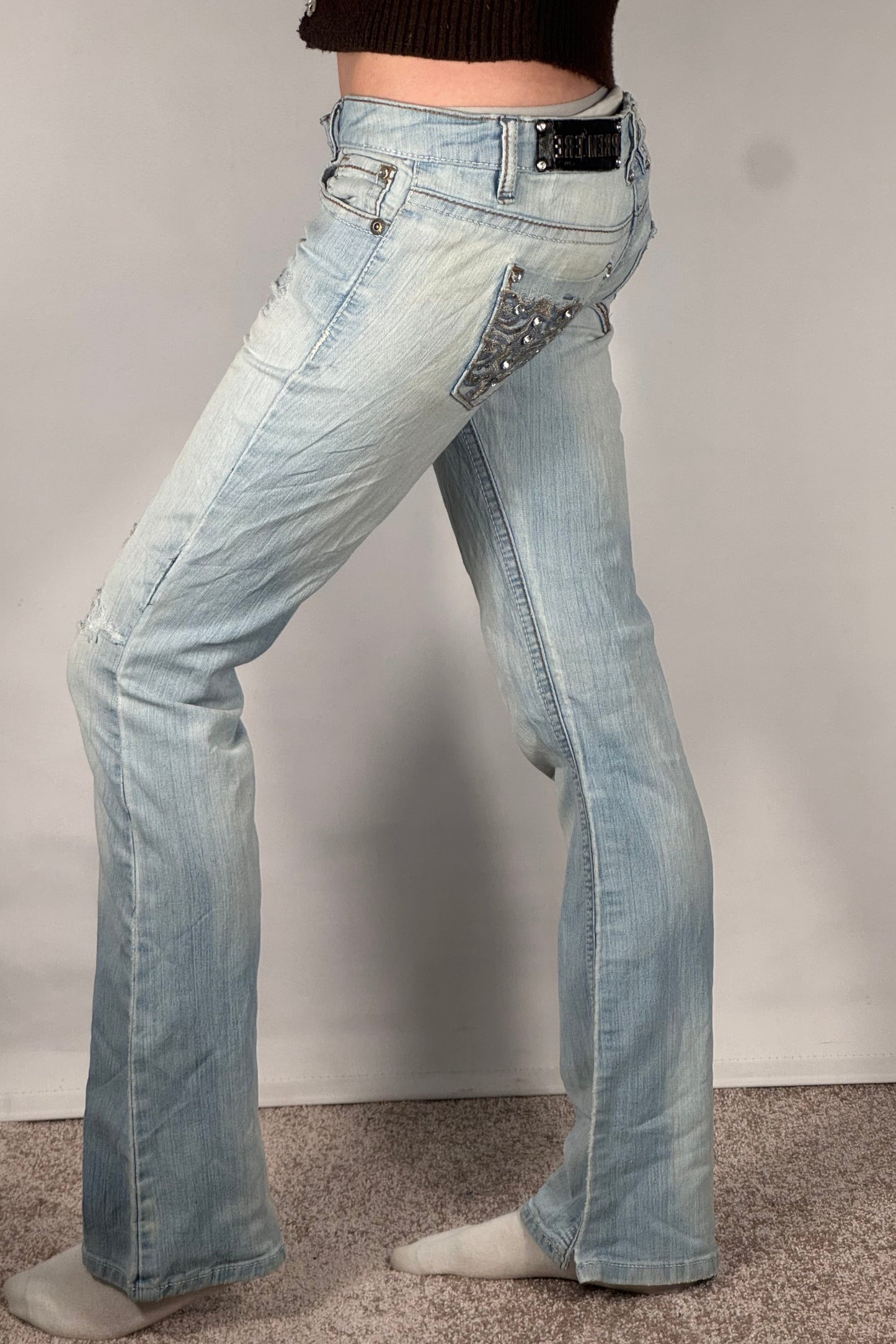 Lågmidjade jeans stl: S