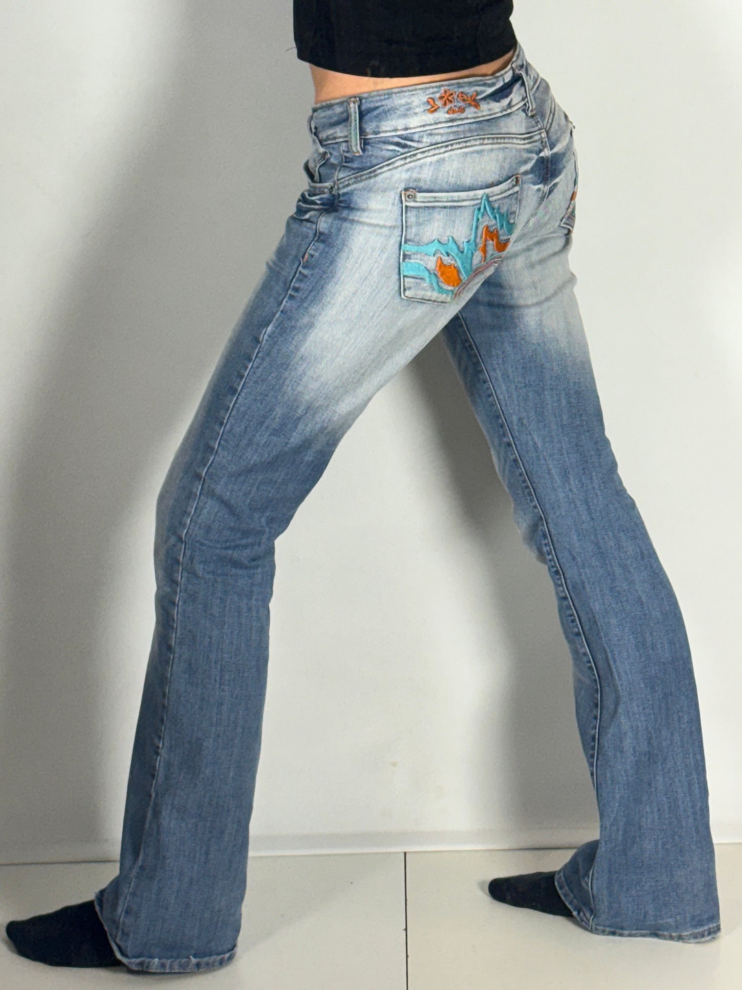 Lågmidjade jeans stl: S