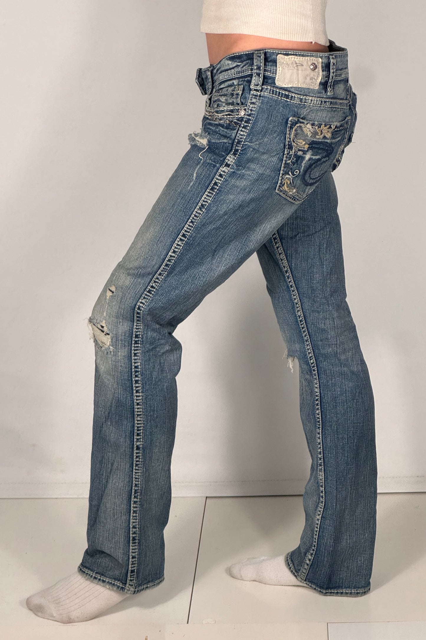 Lågmidjade jeans stl: M