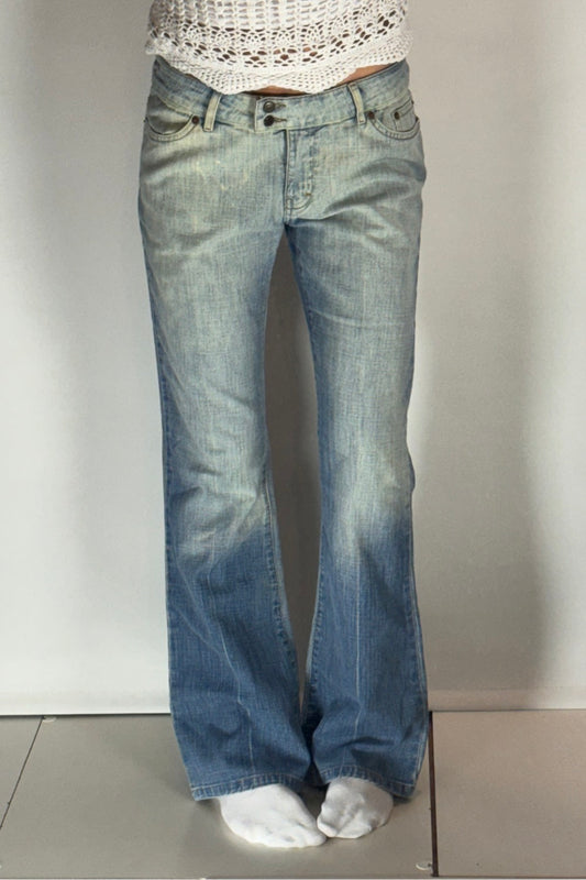 Lågmidjade jeans–stl: S/M