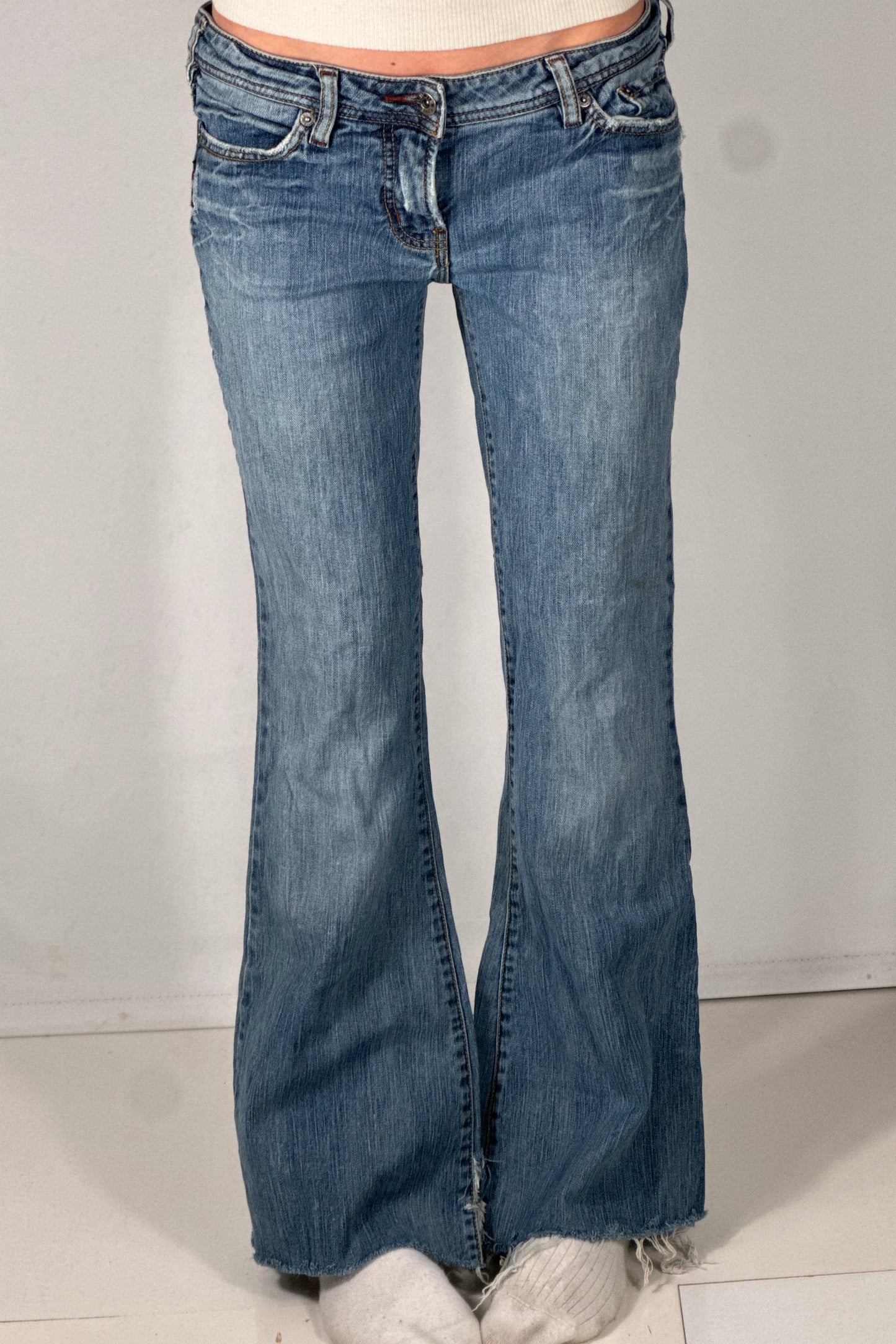 Lavt liv jeans str: S/M