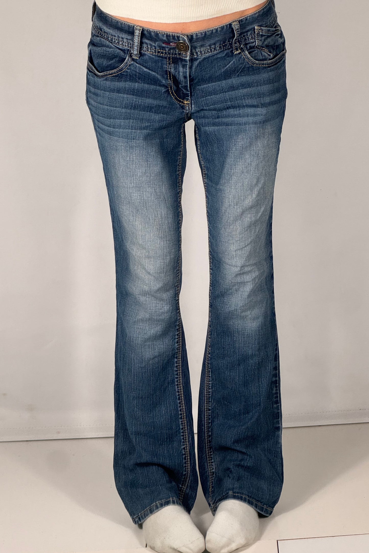 Lavtaljede jeans str: S