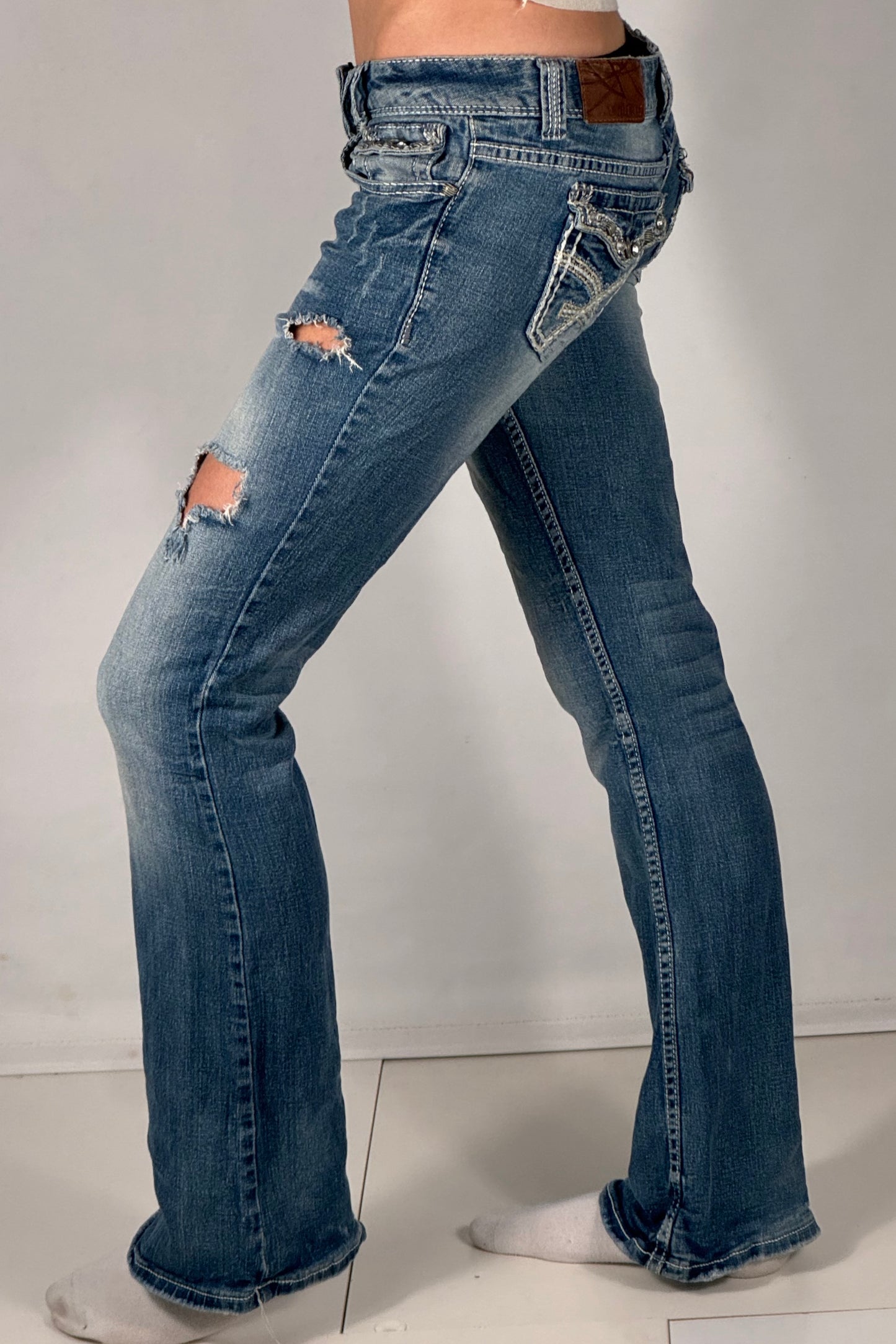 Lågmidjade jeans stl: XS