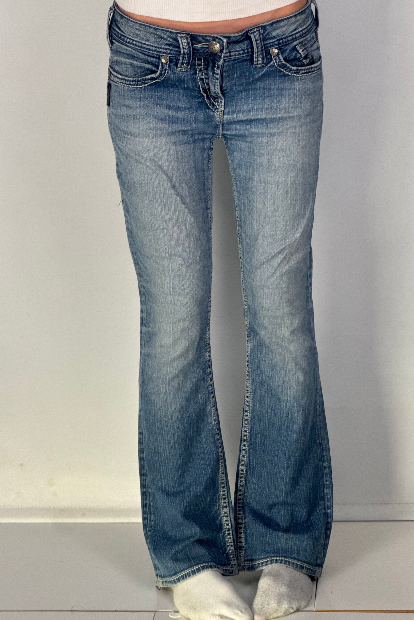 Lågmidjade jeans stl: S