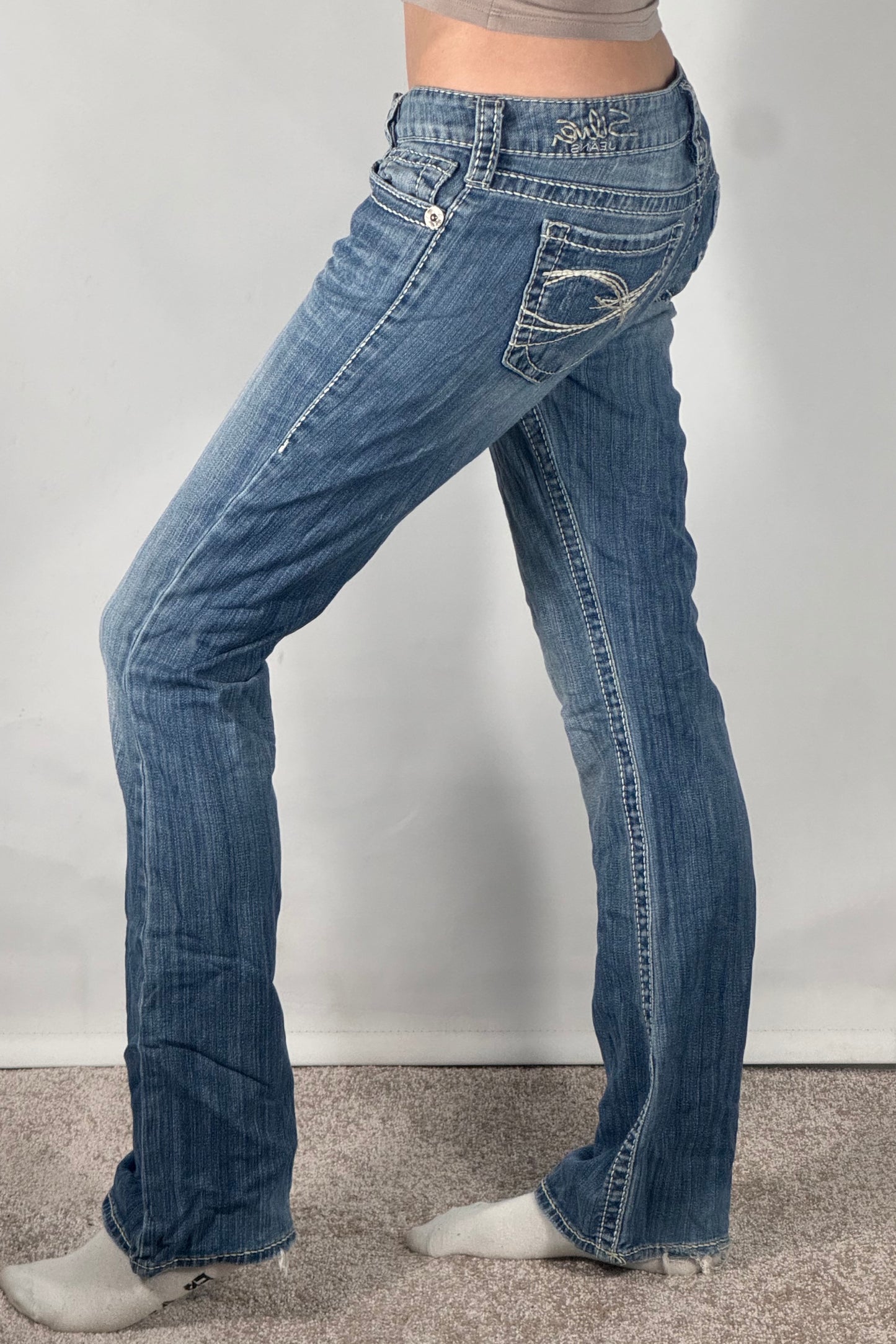 Lågmidjade jeans stl: S