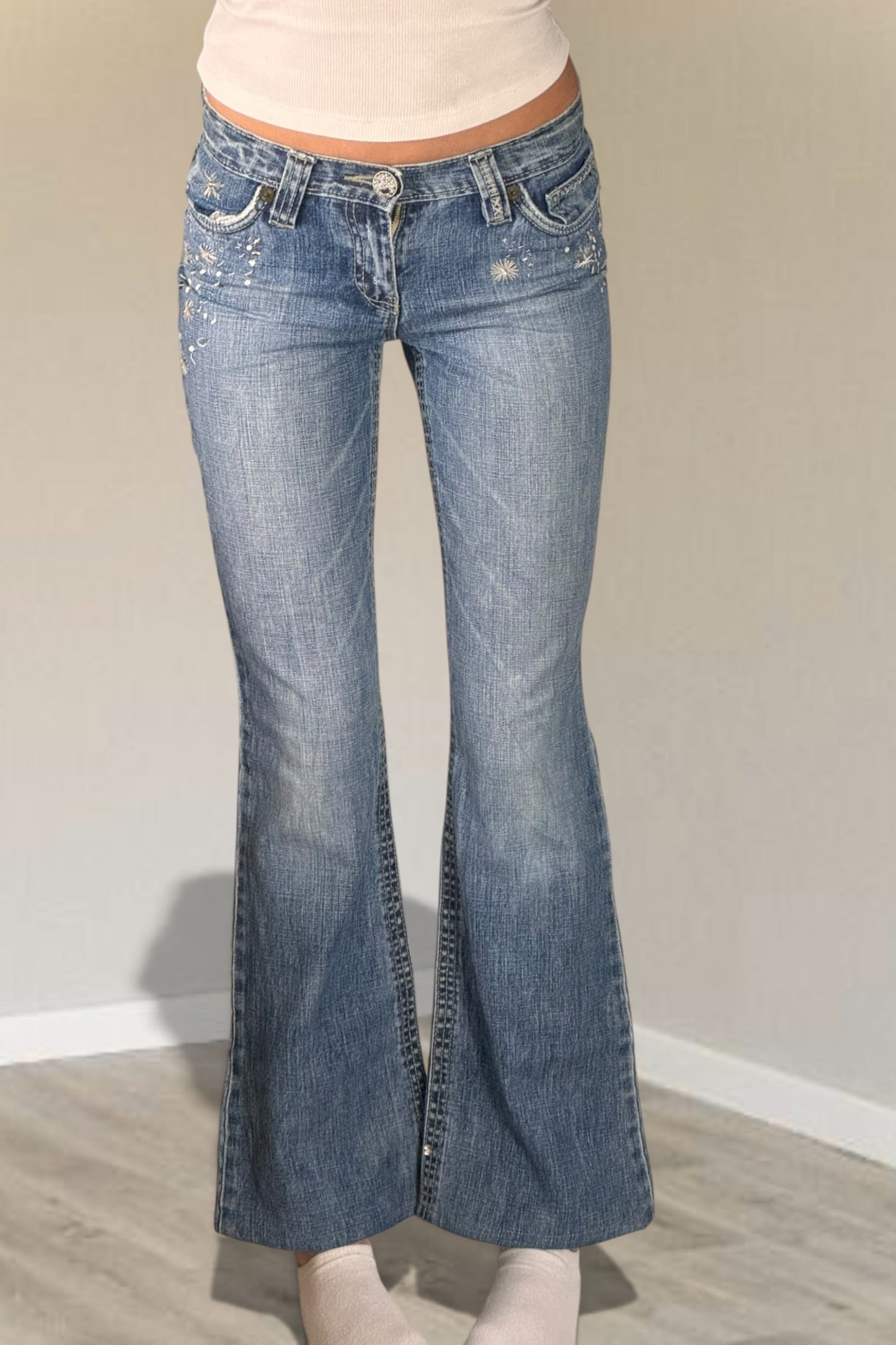 Lågmidjade jeans stl: XXS