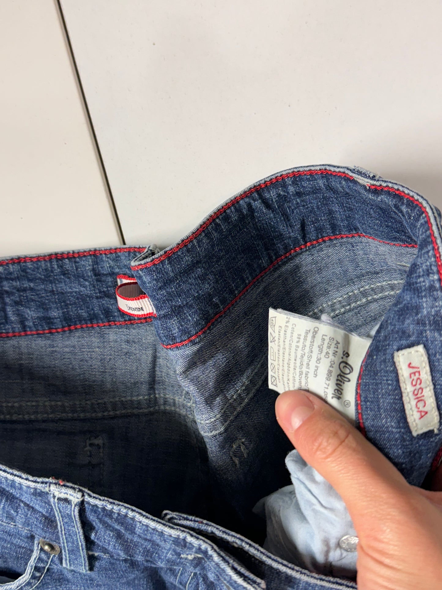 Utsvängda jeans stl: S/M