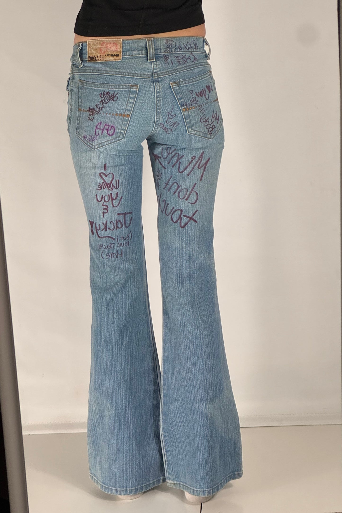Lågmidjade jeans stl: XS