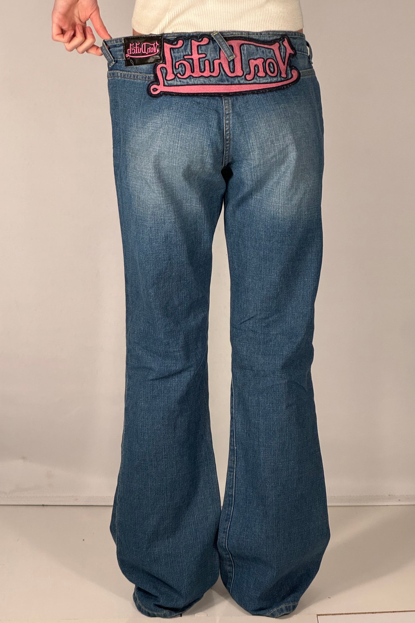 Lavtaljede jeans str: M