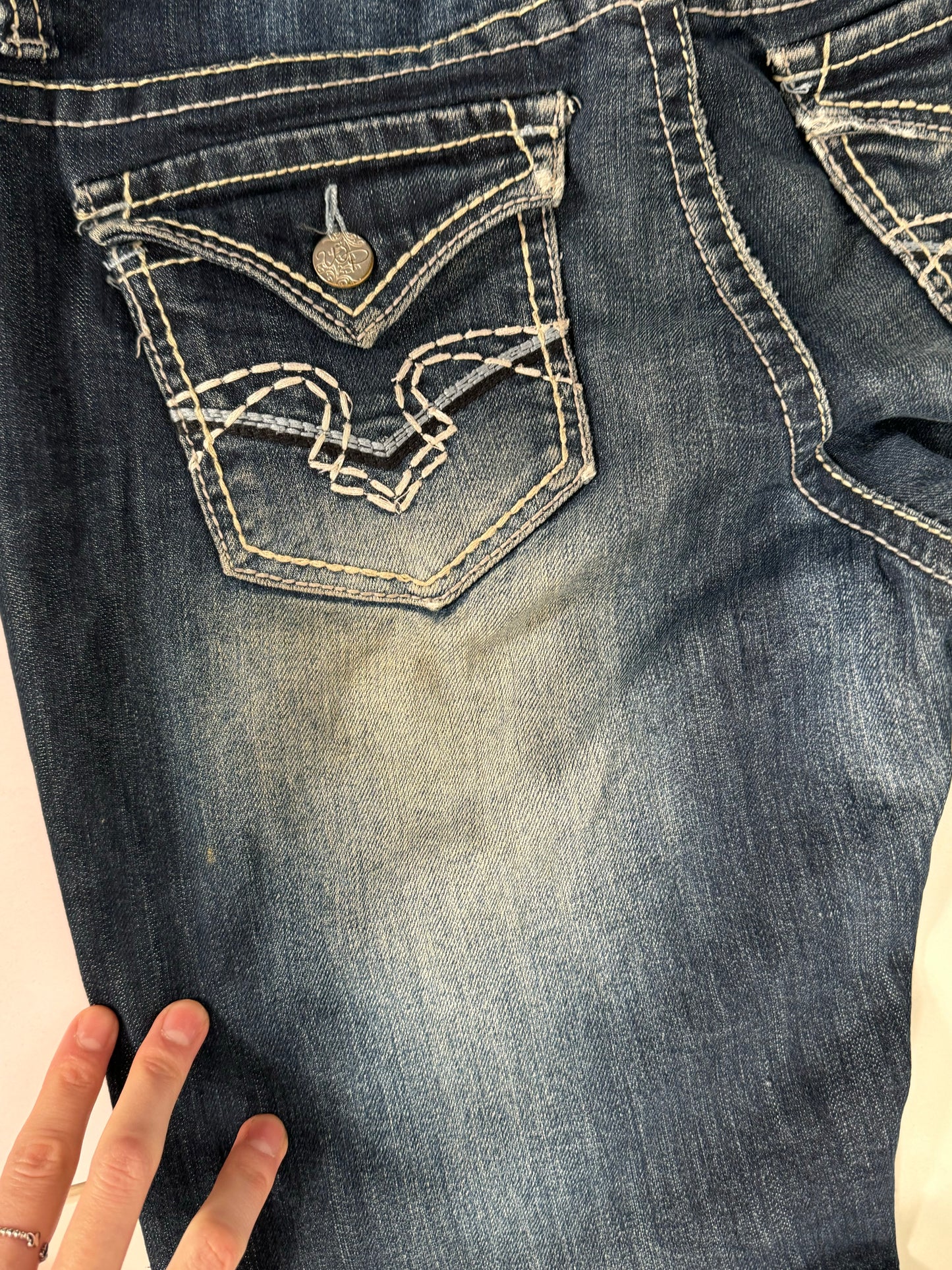 Lavtaljede jeans str: S/M