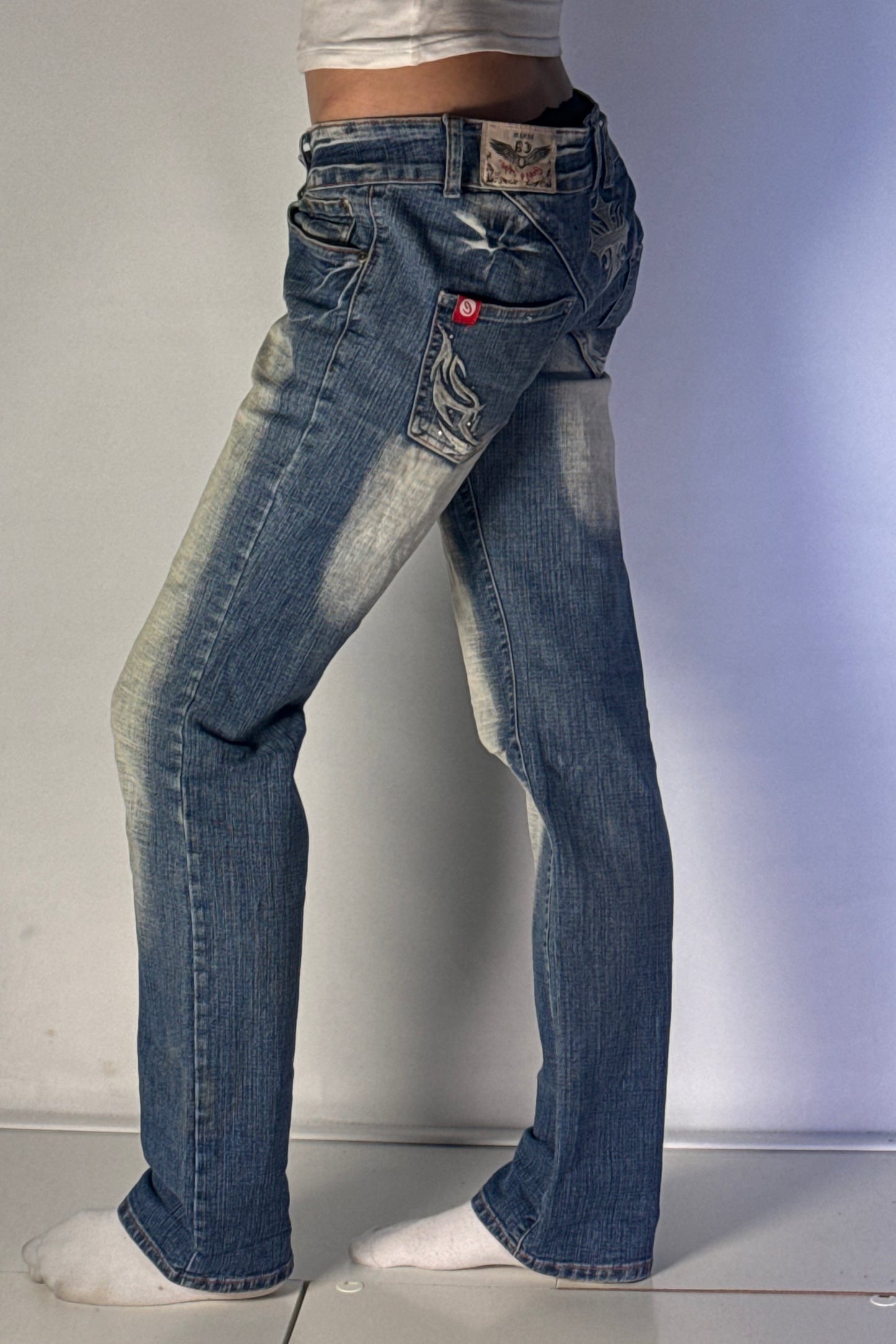 Lågmidjade jeans stl: S