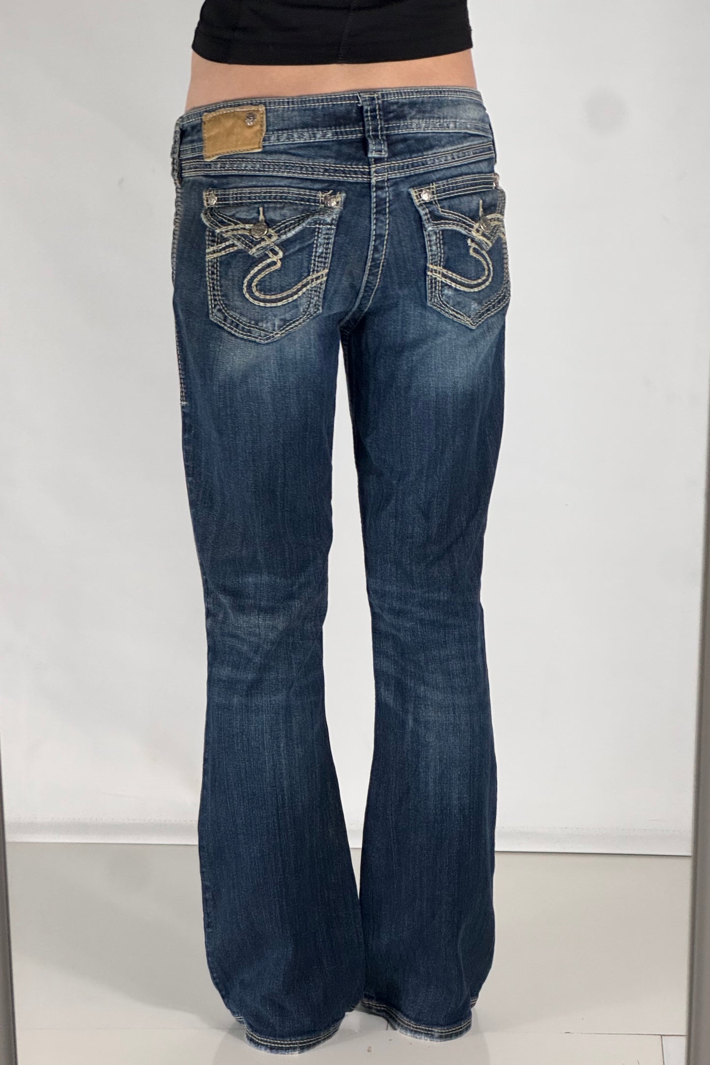 Lågmidjade jeans stl: S