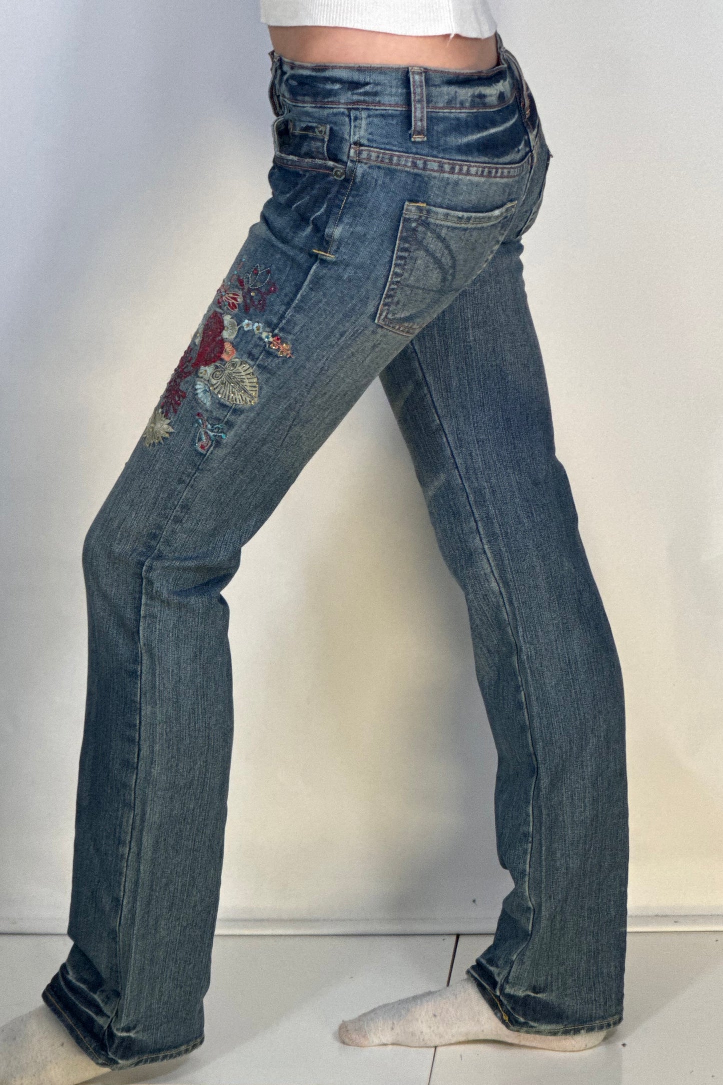 Lågmidjade jeans stl: XS