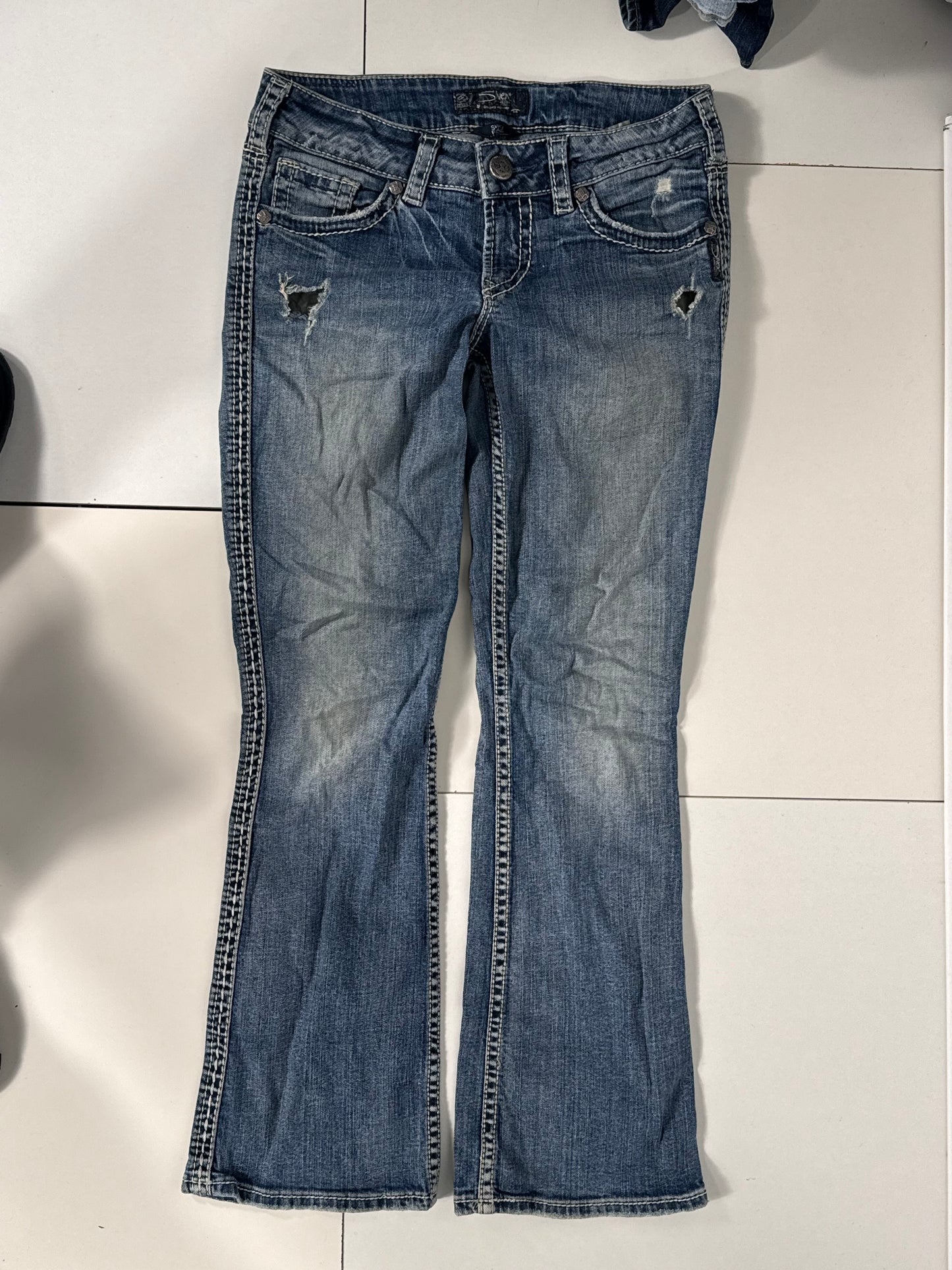 Lågmidjade jeans stl: S