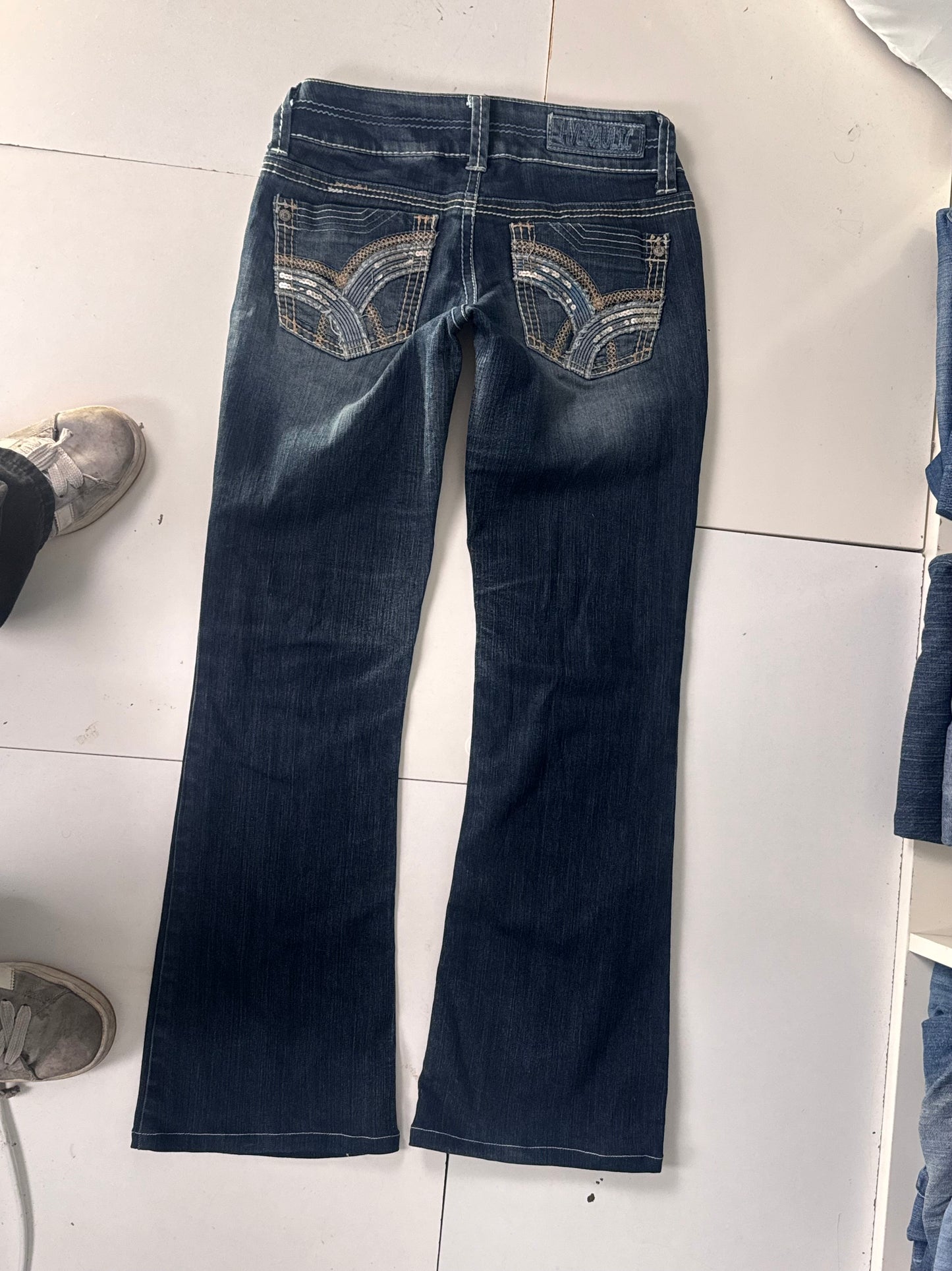 Lavtaljede jeans str: S