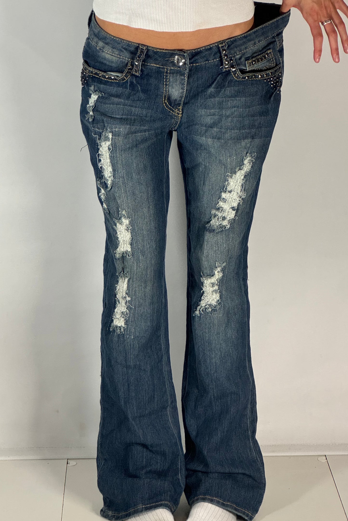 Lågmidjade jeans stl: M