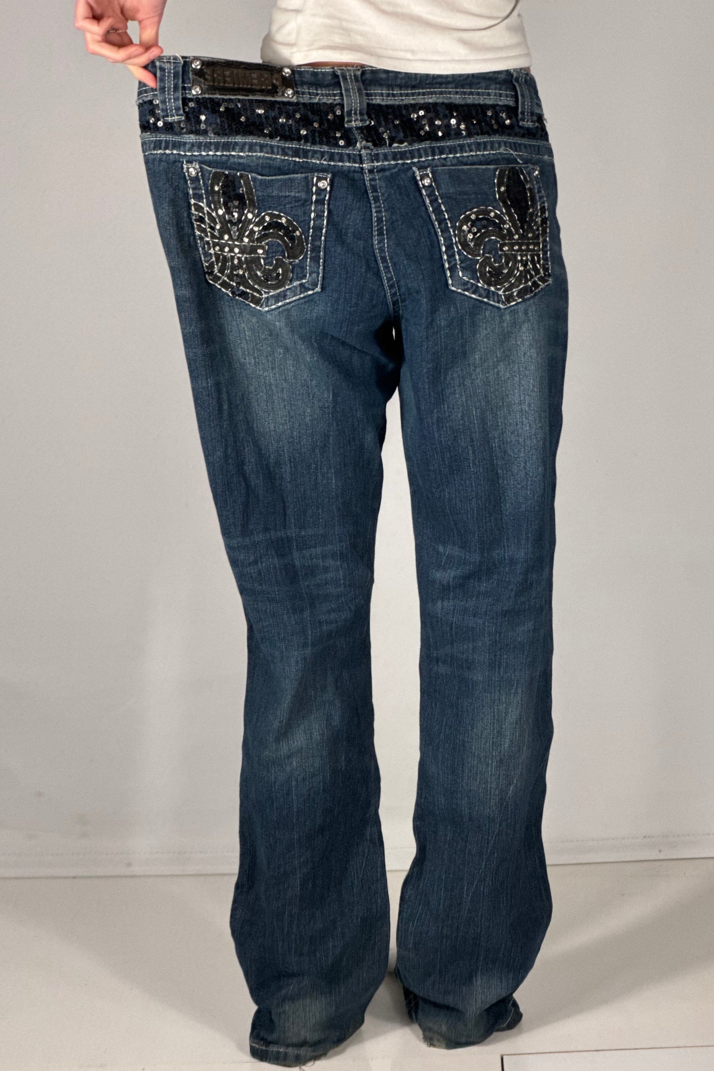 Lågmidjade jeans stl: XL
