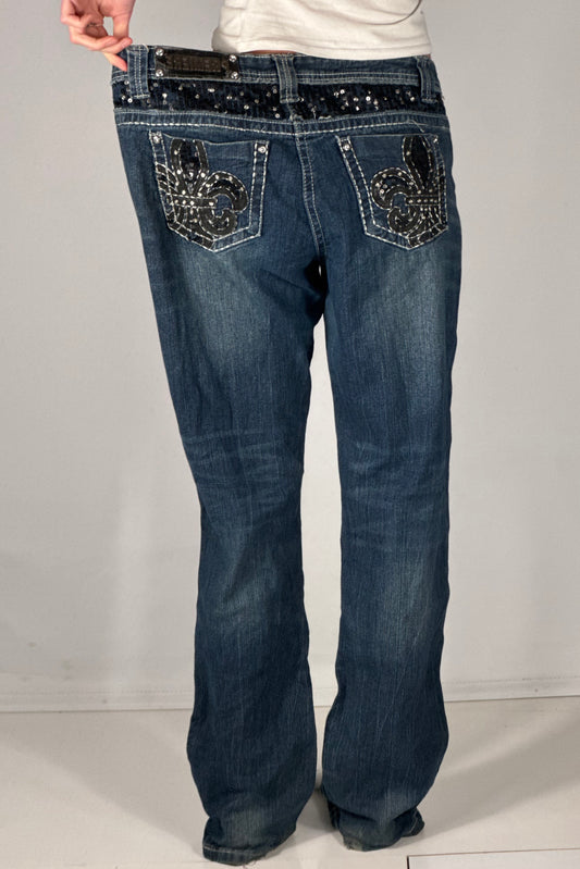 Lavlivede jeans str: XL