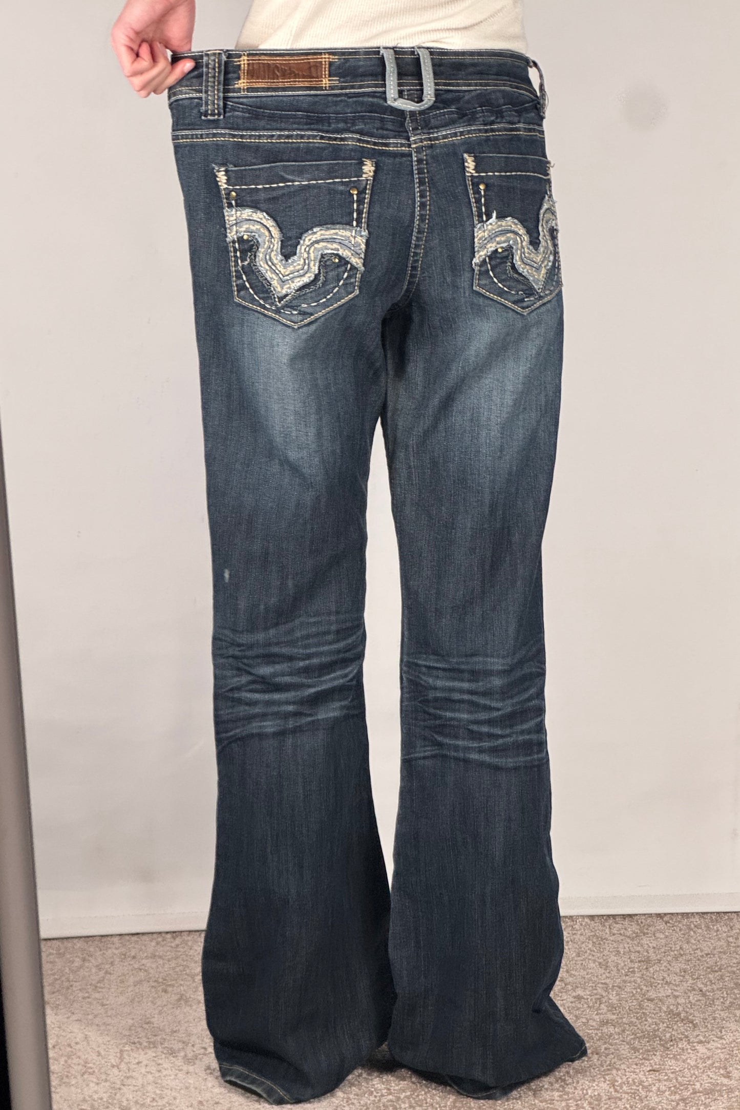 Lavtaljede jeans str: M