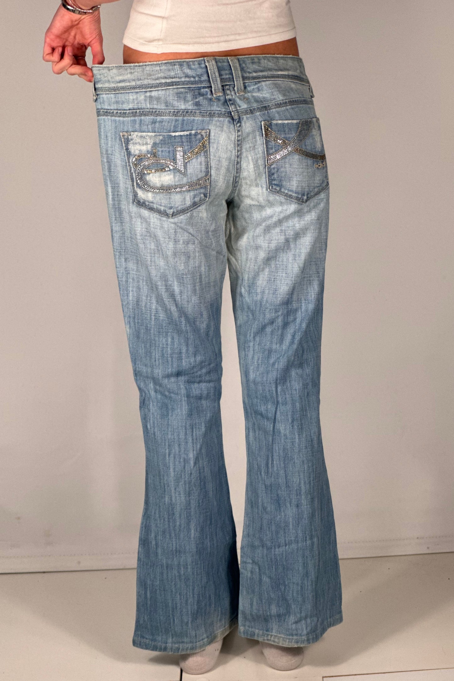 Lågmidjade jeans stl: S